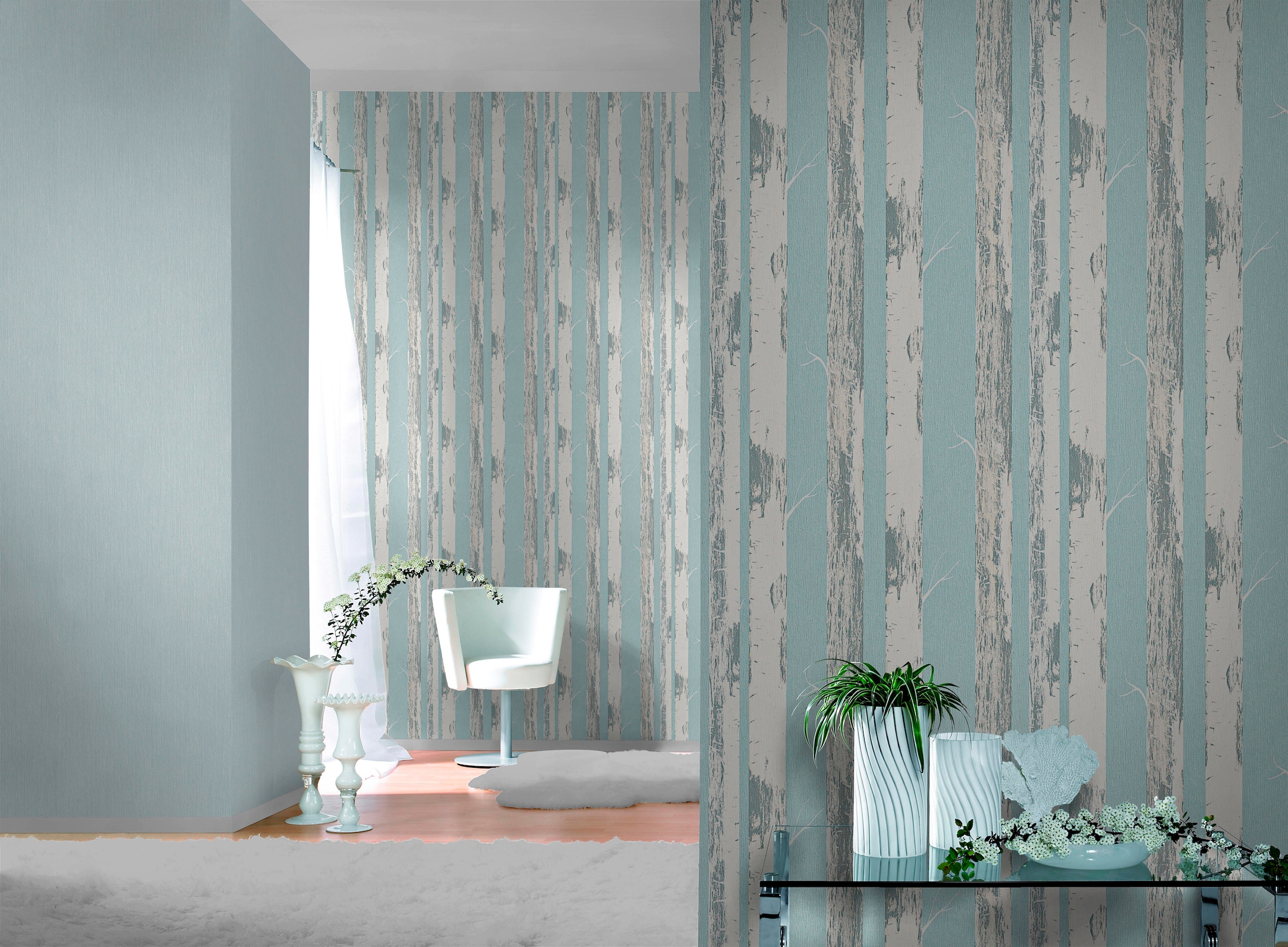 Rasch Vinyltapete »Selection« uni geprägt