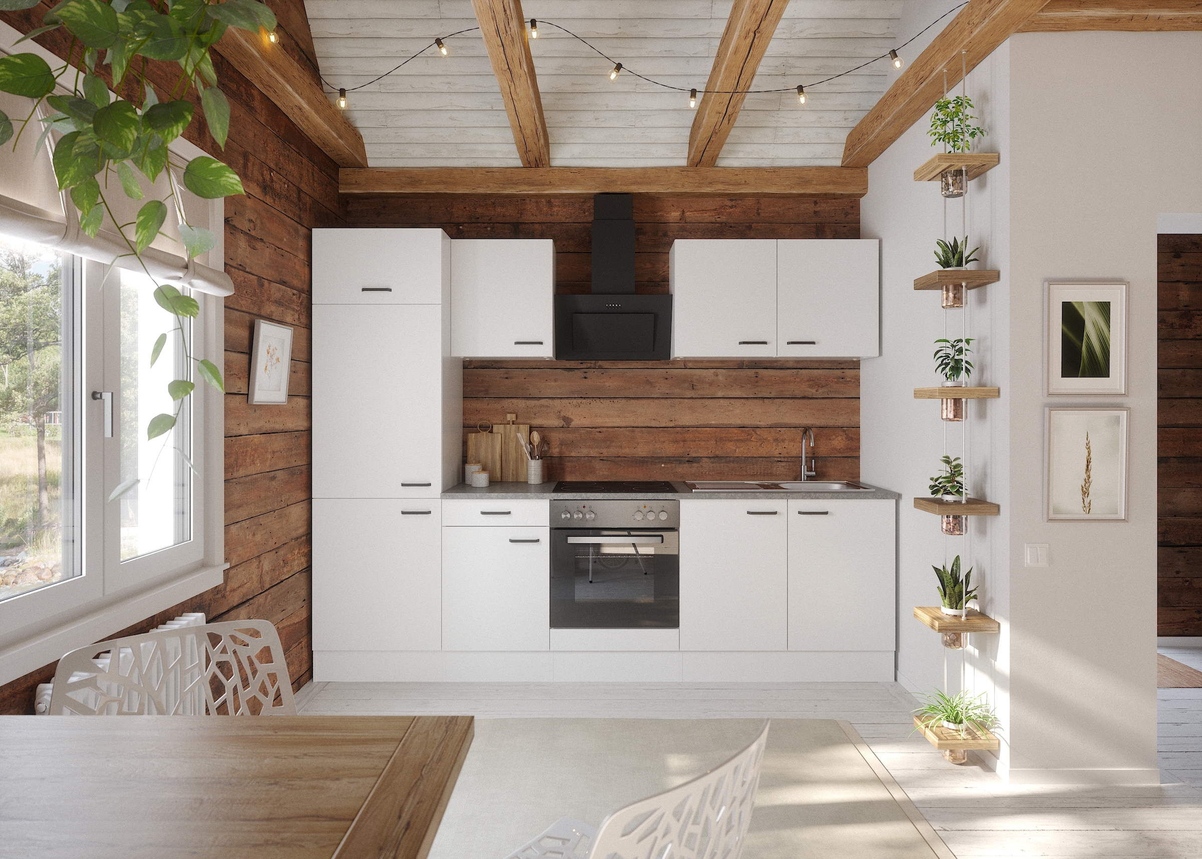 OPTIFIT Kitchenette »OPTImulti« Breite 270 cm, wahlweise mit E-Geräten