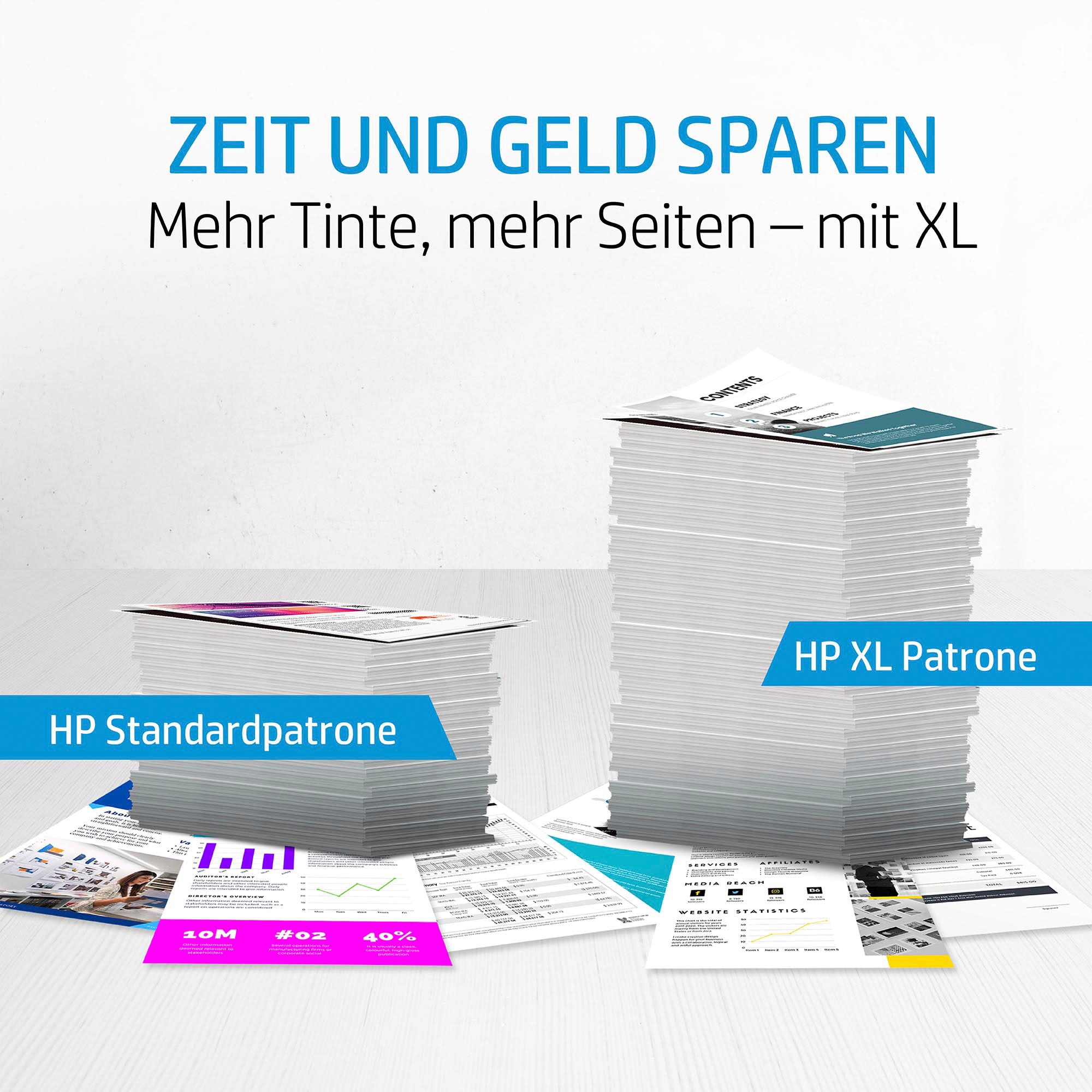 HP Cartouche d'encre »HP original Druckerpatrone 62XL Tri Color  C/M/Y« 3 Probemonate gratis* drucken