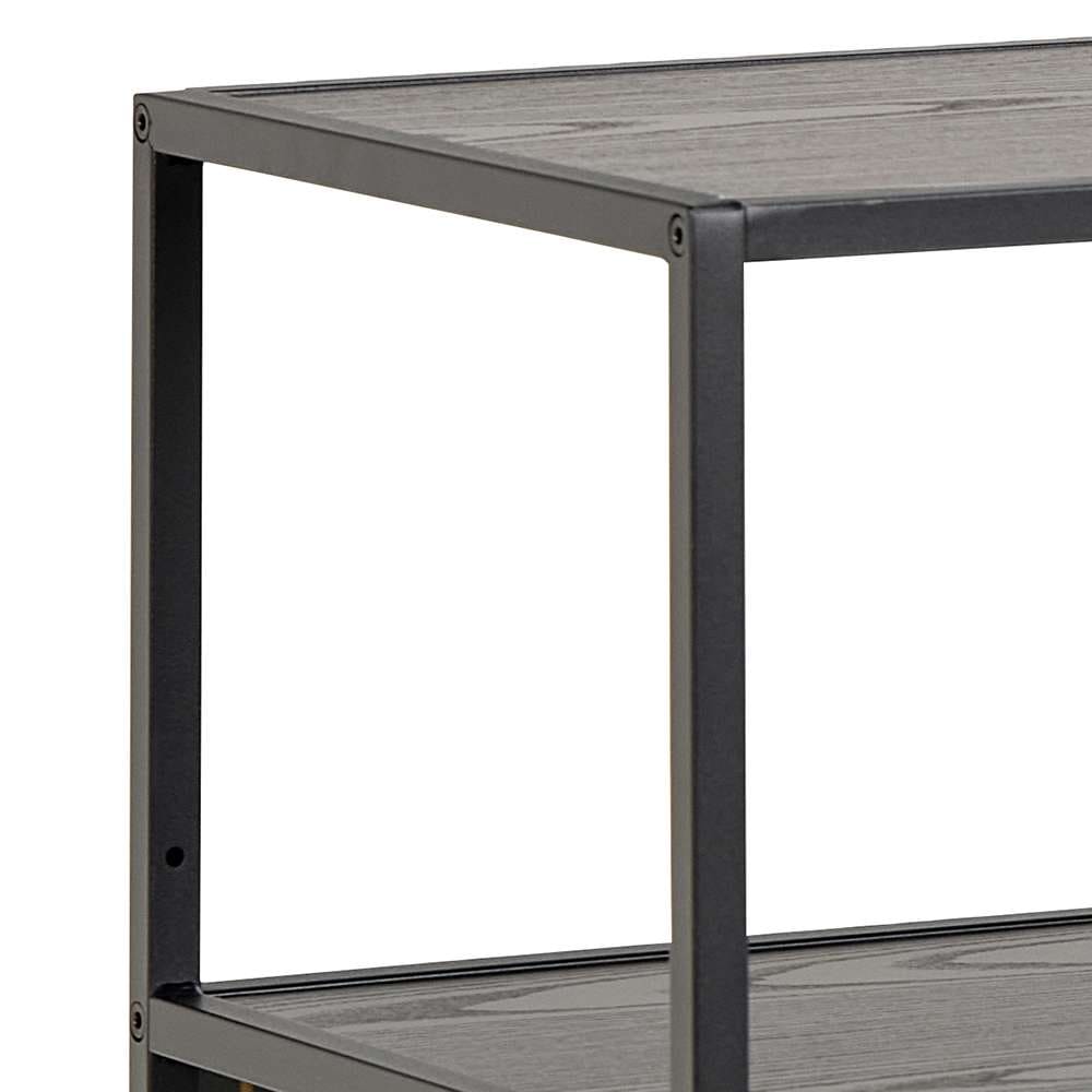 ACTONA GROUP Étagère à livres »Seaford, Standregal, Regal, Raumteiler« 114x35x78 cm,  cadre en acier noir, 5 étagères, module réversible, largeur 114 cm