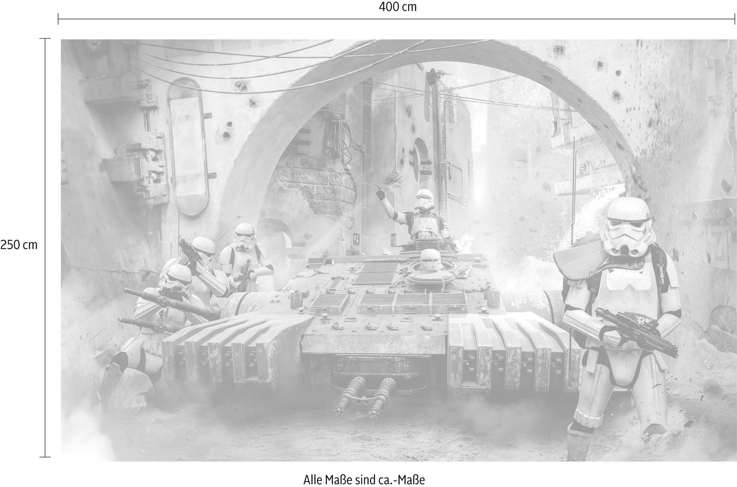 Komar Papier peint intissé »Digitaldruck Vlies -  Star Wars Tanktrooper - Grösse 400 x 250 cm« imprimé Kinderzimmer