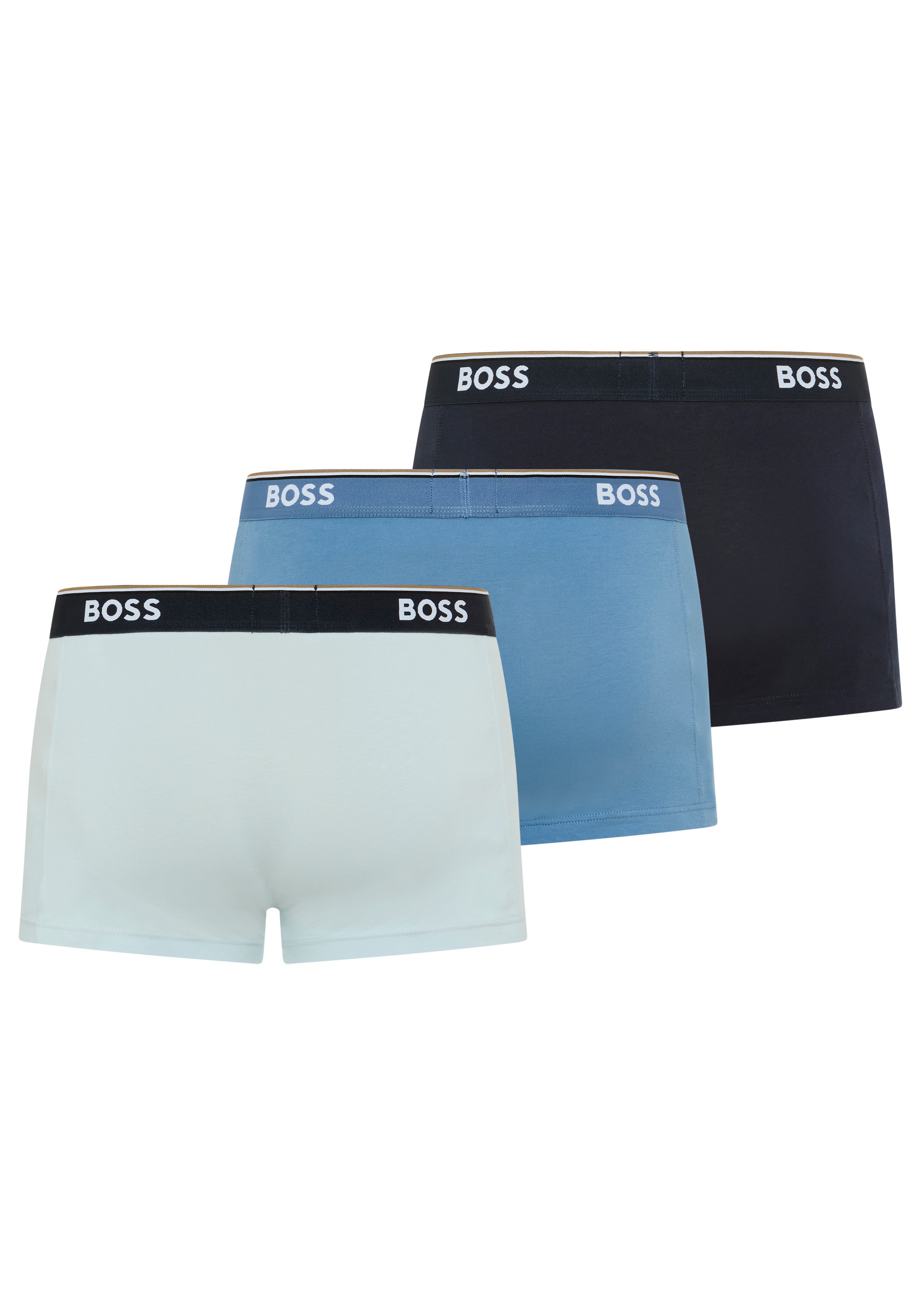 BOSS Trunk Packung, 3 Stk. aus Stretch-Baumwolle mit Logo-Bund, mittlere Bundhöhe