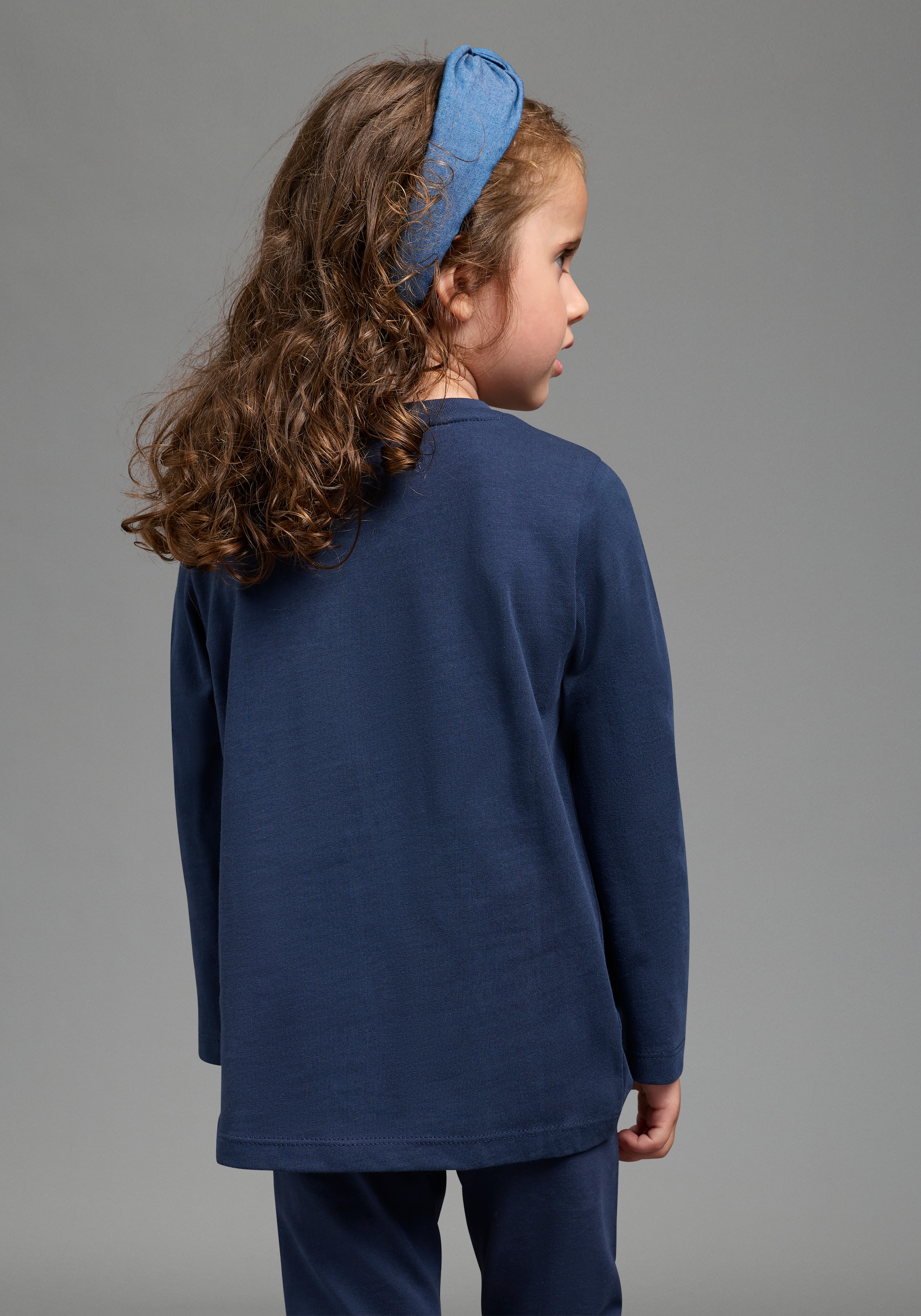 KIDSWORLD Langarmshirt »Ich schmeiss alles hin und werd´ Prinzessin« Sprücheshirt, langärmlig,  Basic-Passform,  mit Glitzerdruck