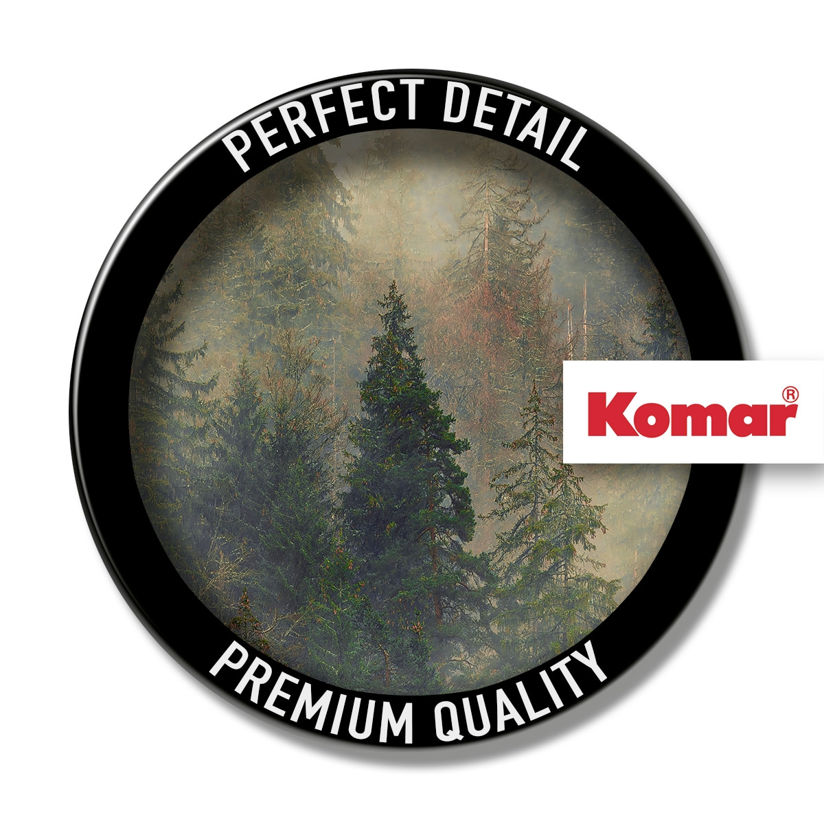 Komar Fototapete »Vlies Fototapete - Mystical Firs - Grösse 400 x 250 cm« Motiv | bedruckt glatt