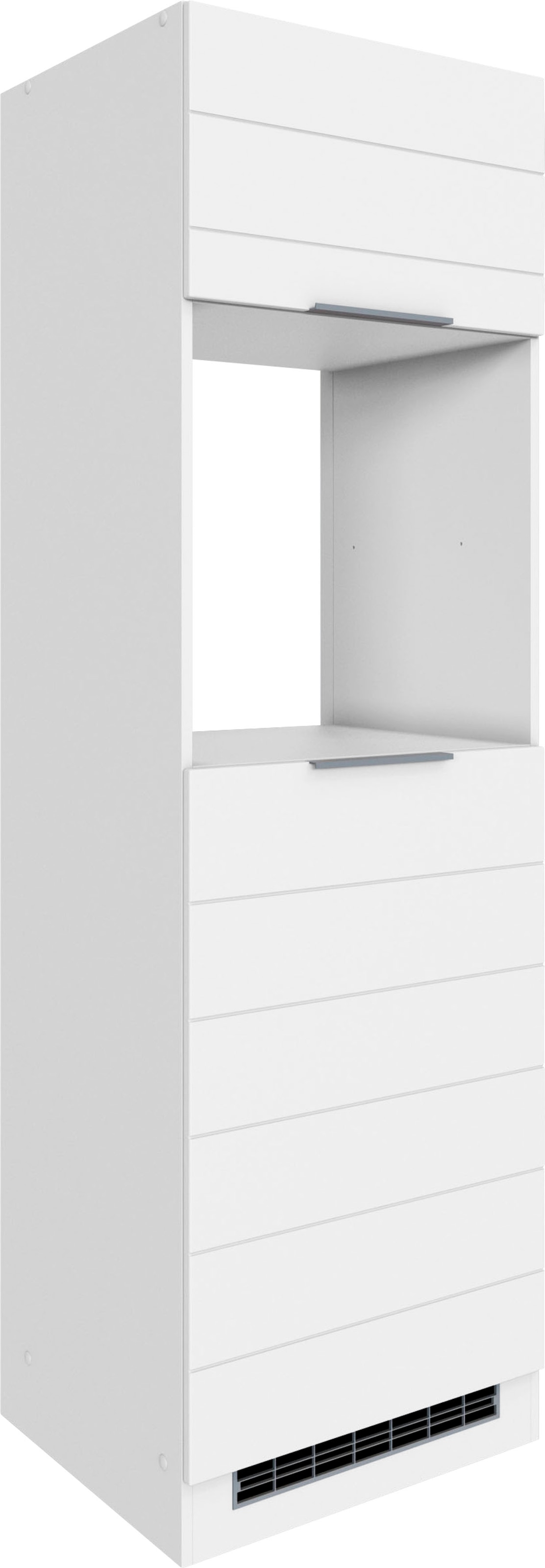 KOCHSTATION Armoire d'encastrement pour four »KS-Luhe« 60 cm de large, façades MDF de haute qualité avec lisse horizontale
