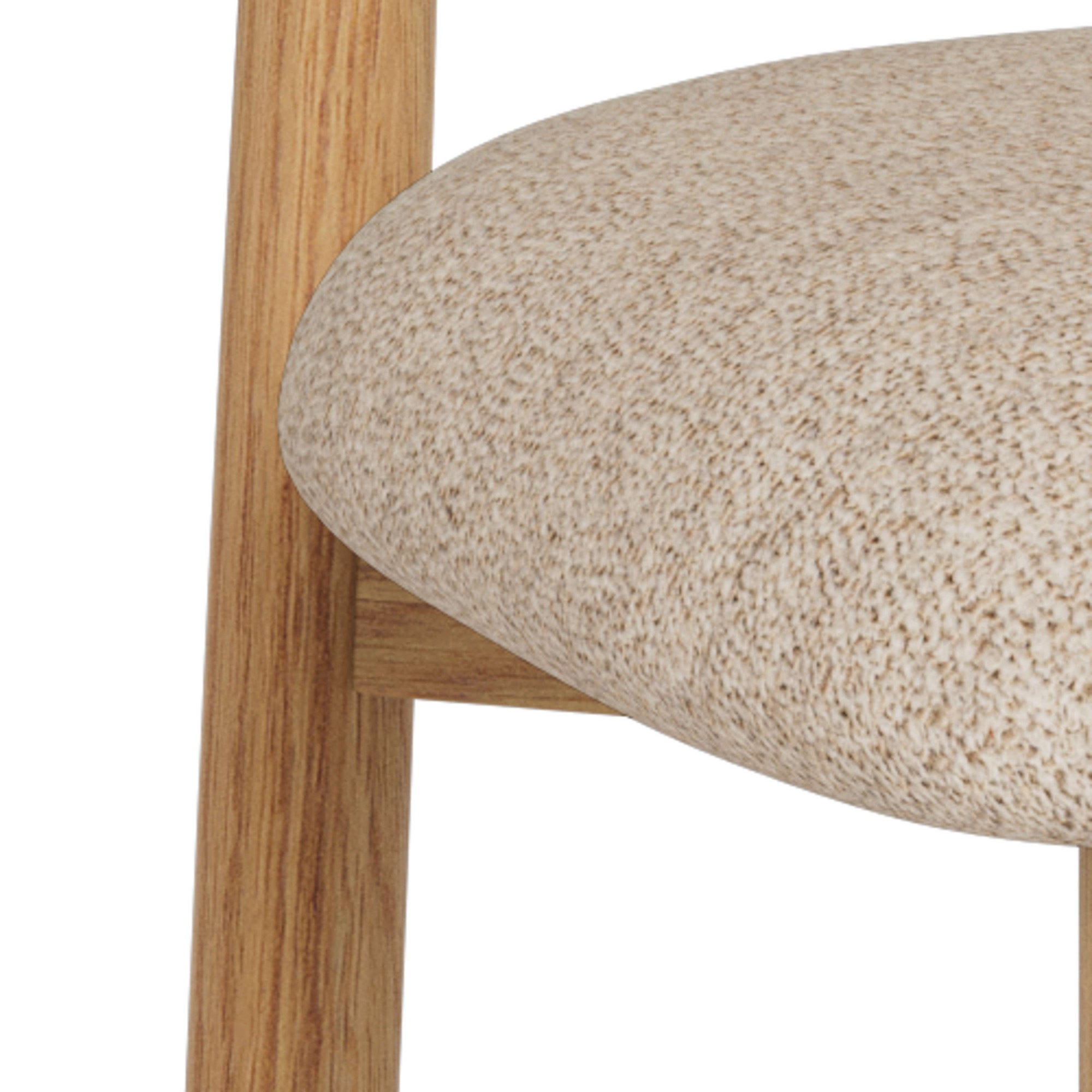 ACTONA GROUP Chaise de salle à manger »Polsterstuhl« () 2 cuisChaise, tissu Cona, structure chêne