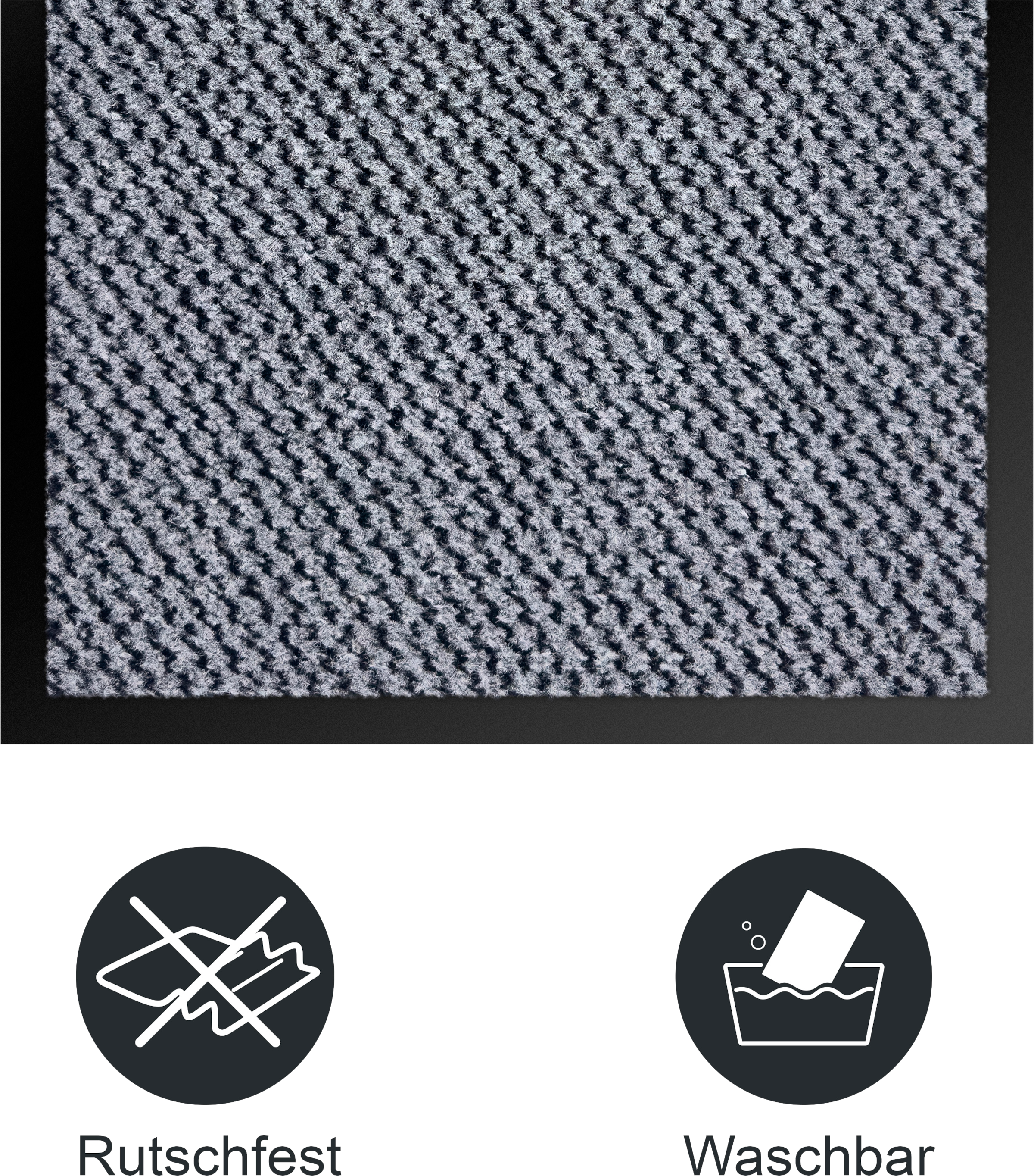 GOODproduct Fussmatte »Tarron, Schmutzfangmatte Indoor, für Hausflur und Eingangsbereiche« rechteckig 5 mm Höhe Eingangsmatte, rutschfeste Unterseite, meliert