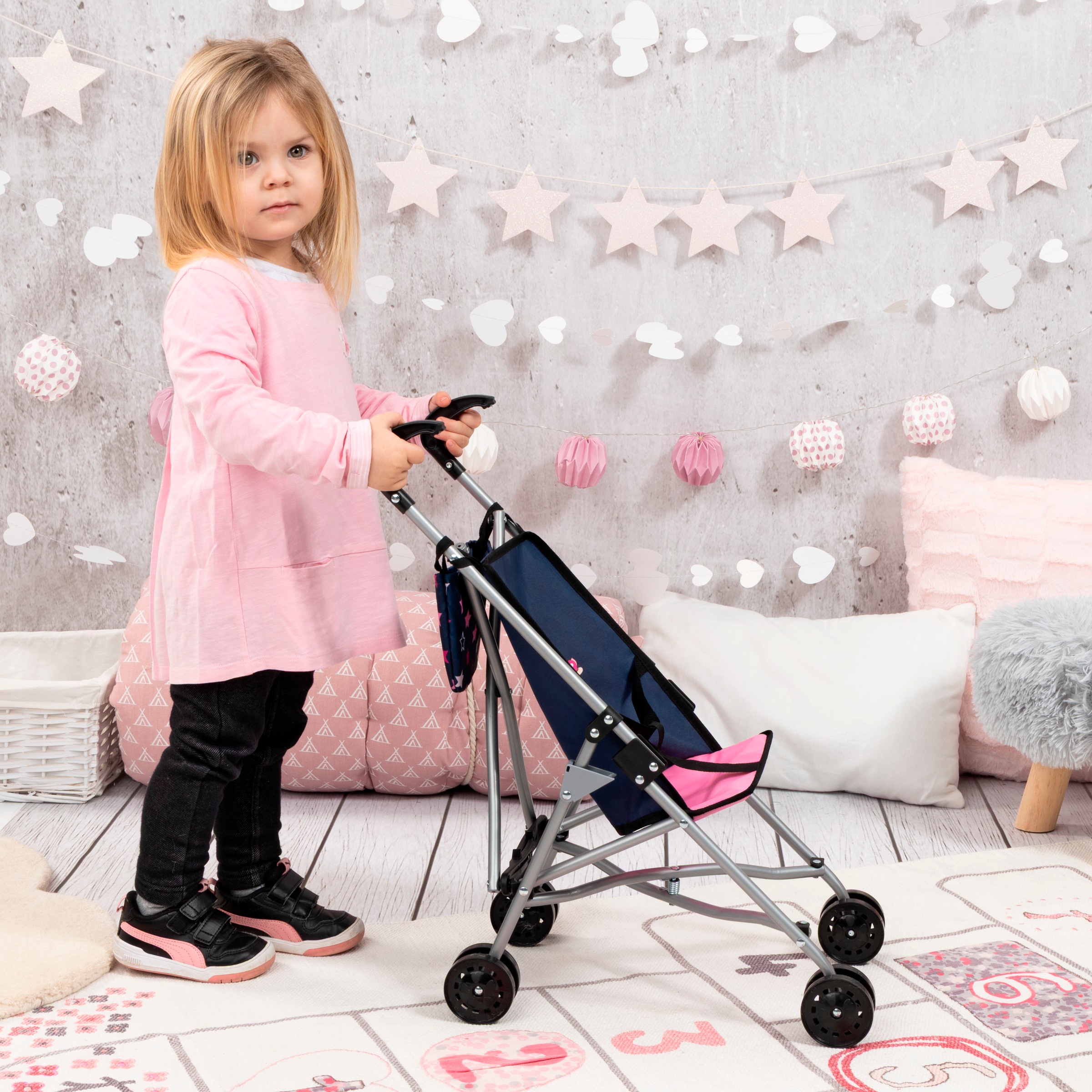 Bayer Poussette de poupée mit Tasche