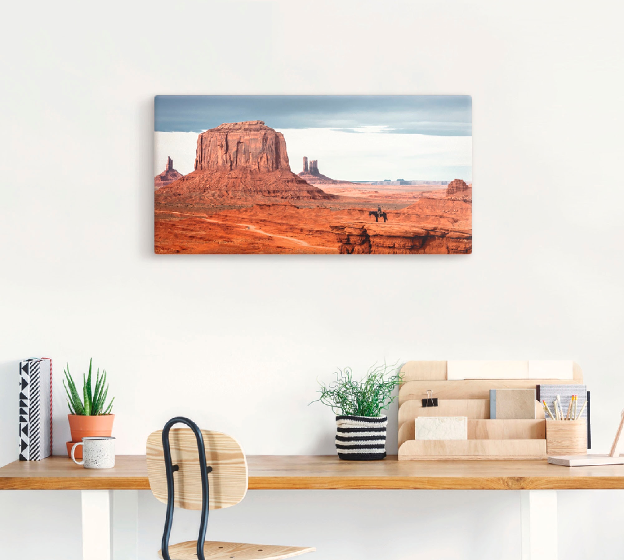 Artland Tableau sur toile »Colorado - Utah Monument Valley« 1 cuis tlg. auf Holzrahmen gespannt