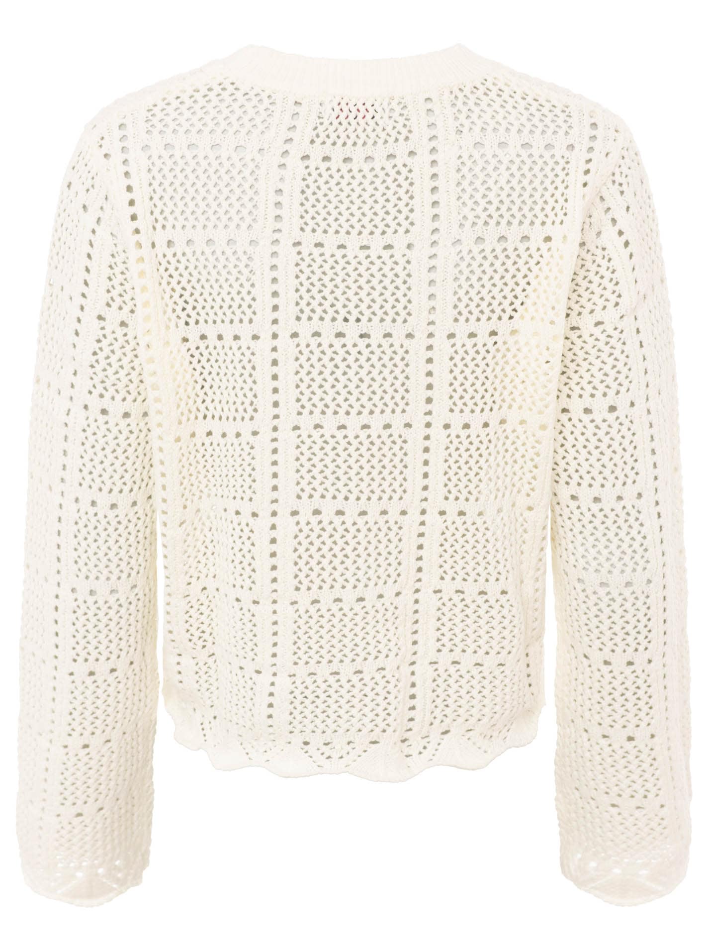 Zwillingsherz Pull en tricot »"Lochstrick"« mit Lockstrickmotiv