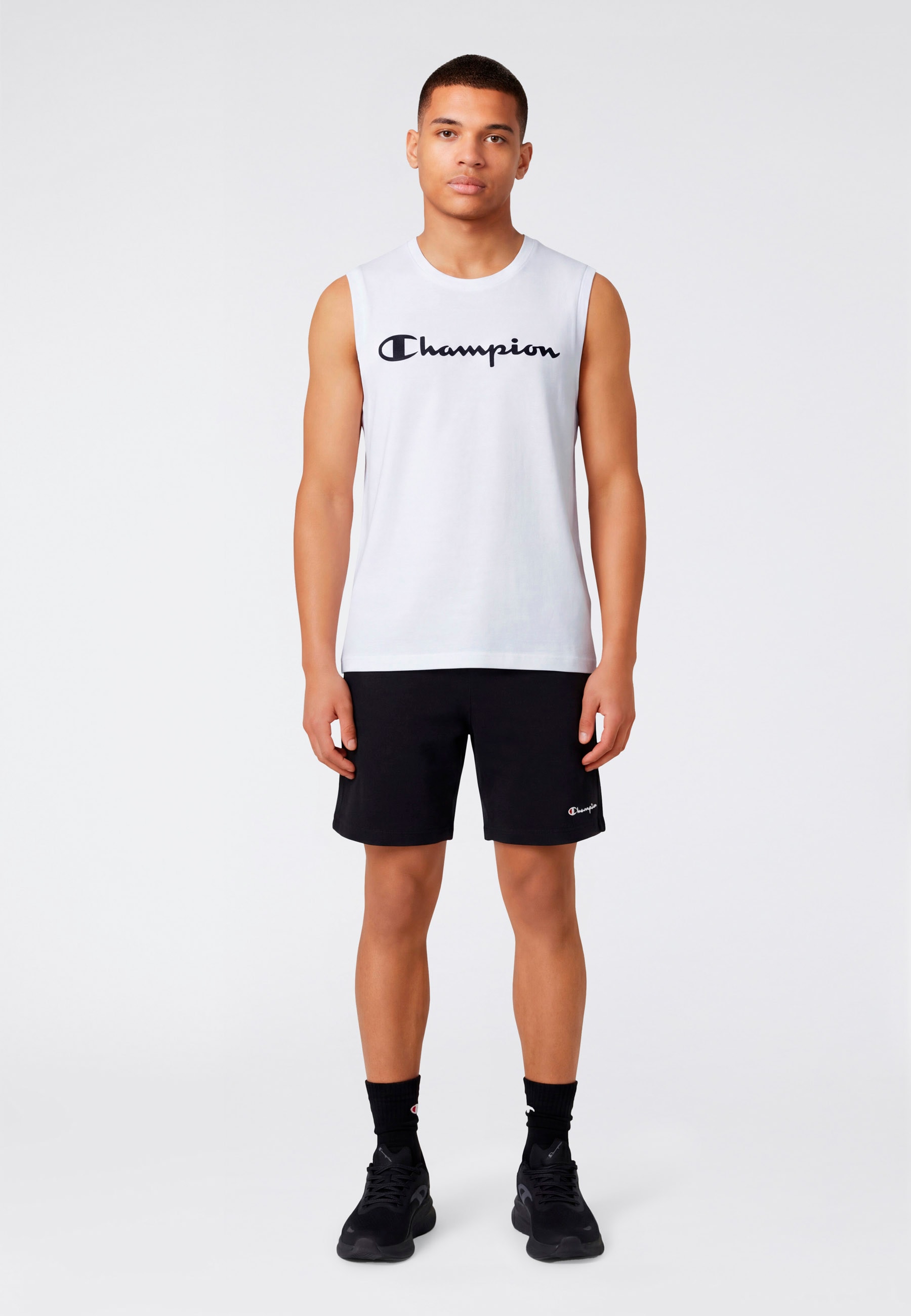 Champion Débardeur »BASICS Sleeveless T-Shirt Large Logo« Avec encolure ronde, en coton, coupe sportive