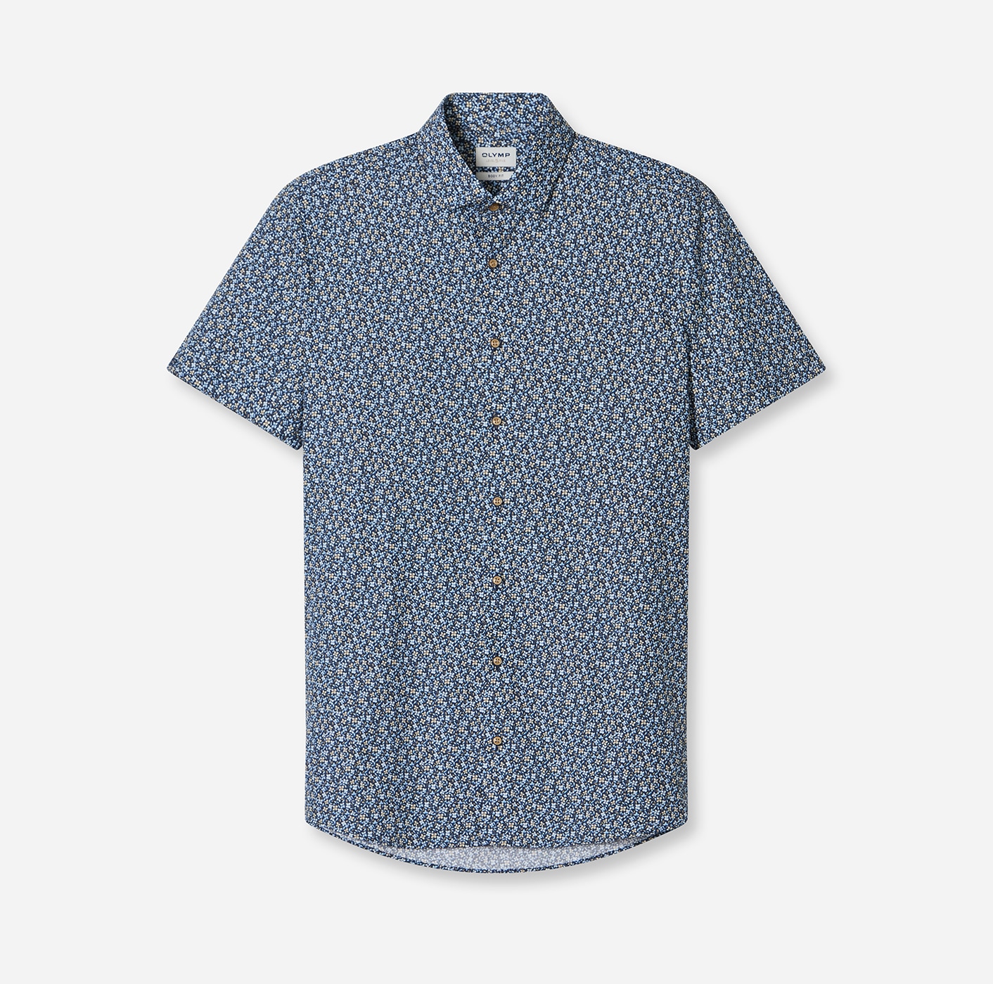 OLYMP Chemise à manches courtes »Level 5« floraler Alloverprint