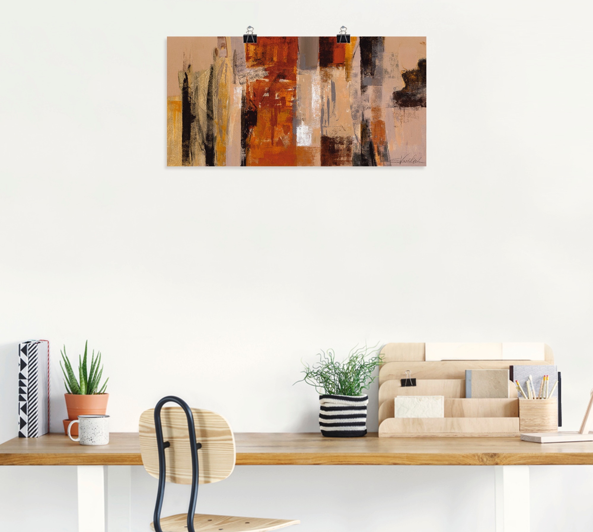 Artland Wandbild »Stadt-Morgen« Gegenstandslos 1 Stk. tlg. als Leinwandbild, Poster in verschied. Grössen