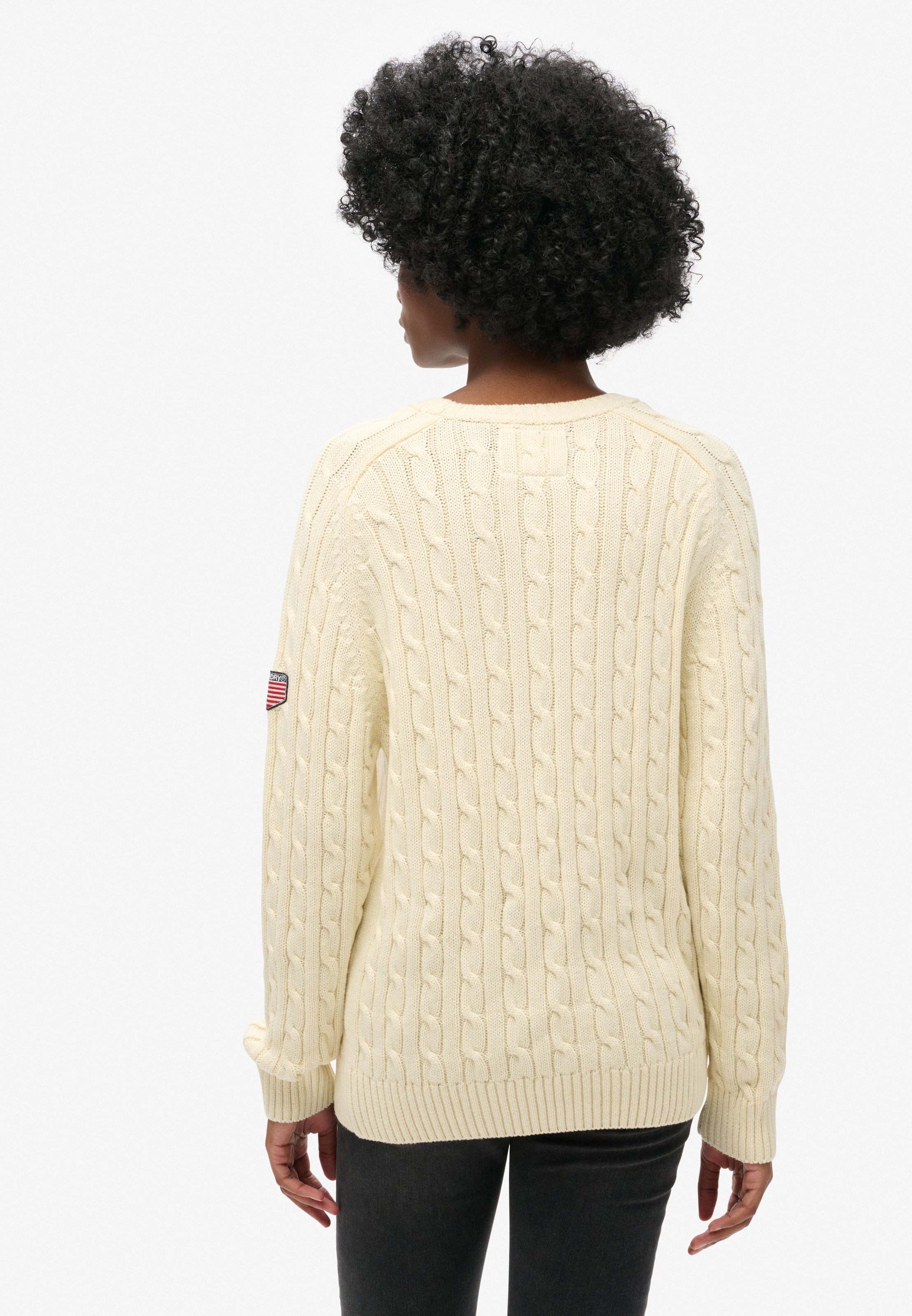 Superdry Strickpullover »SLOUCHY CABLE KNIT«