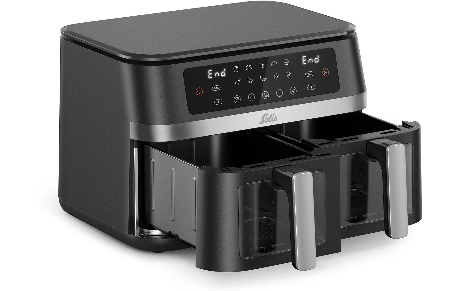 SOLIS OF SWITZERLAND Heissluftfritteuse »Air Fry Duo 7,5 l«