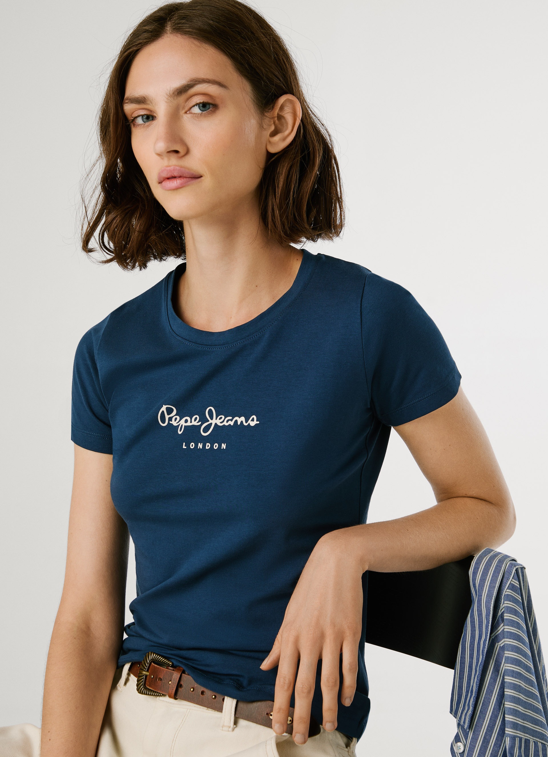 Pepe Jeans »NEW VIRGINIA« mit Logo-Print