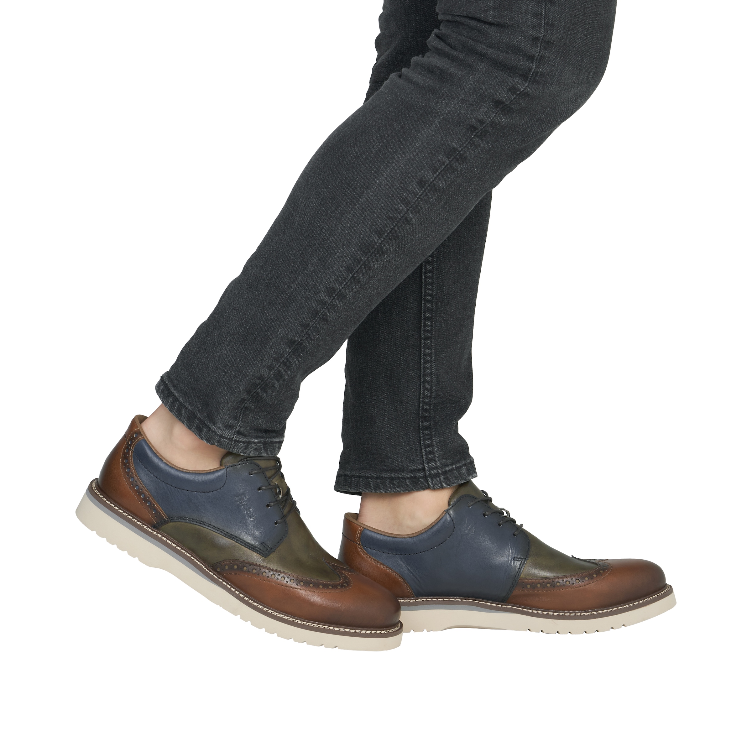 Rieker Chaussure à lacets  chaussure à lacets, chaussure business à lacets, perforations lyra, forme confortable