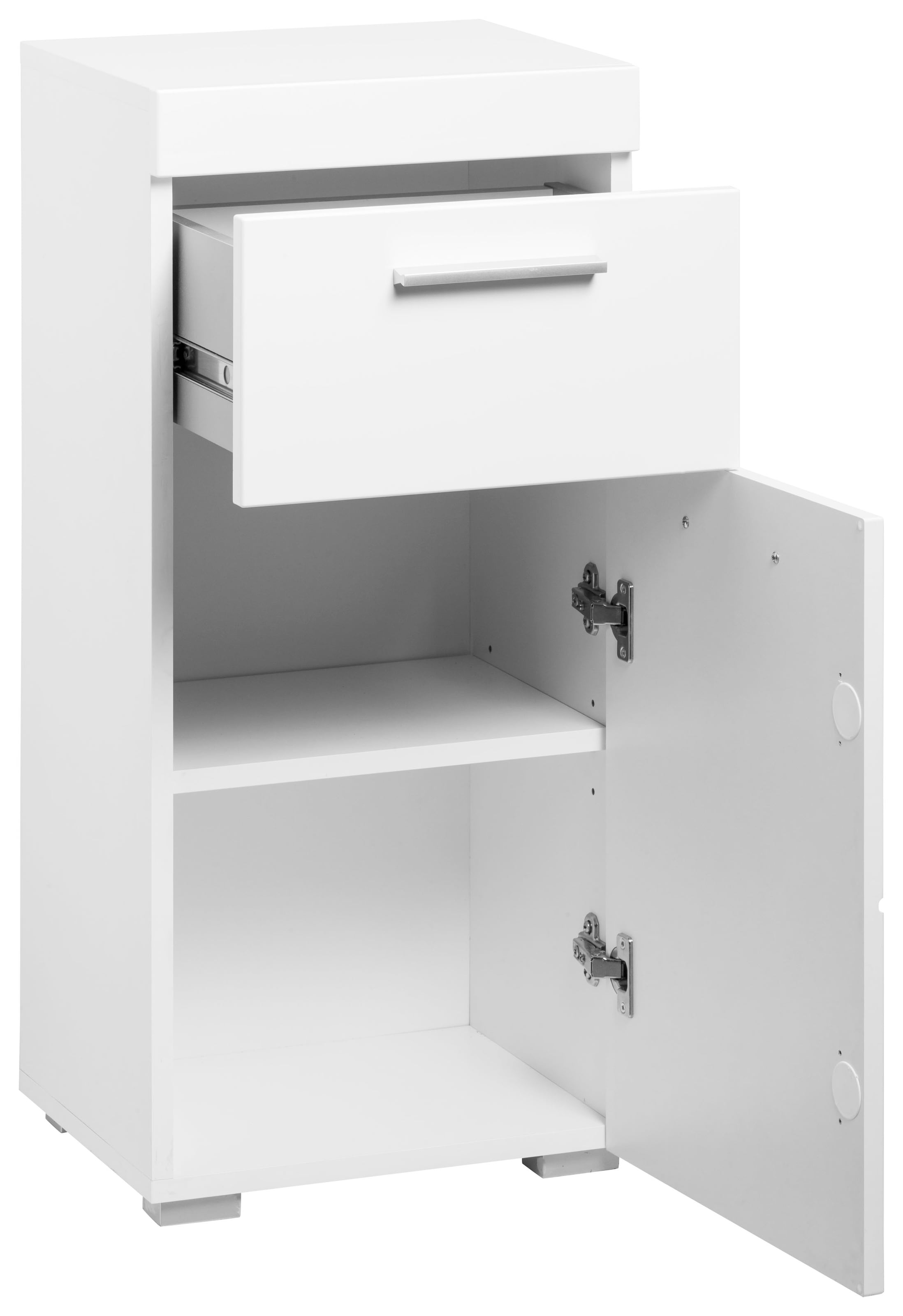 welltime Armoire basse »Avena« Badezimmerkommode mit 1 Schublade und 1 Tür - (B/T/H) 37/31/79 cm