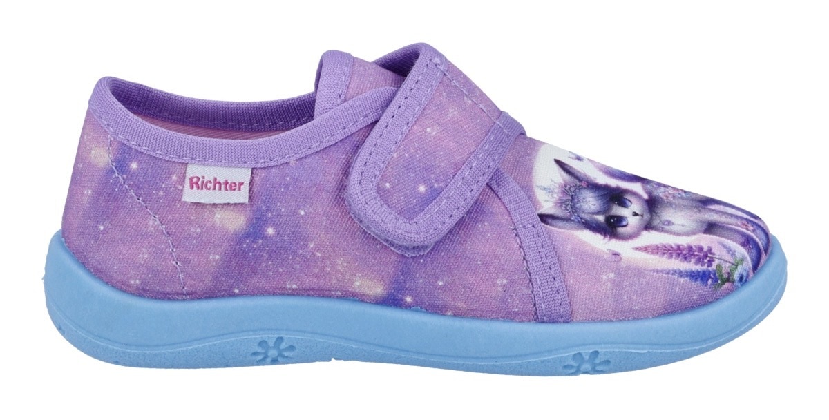 Richter Chausson »Mia«  Chaussure à velcro, chaussure de jardin d'enfants, gabarit de taille à télécharger