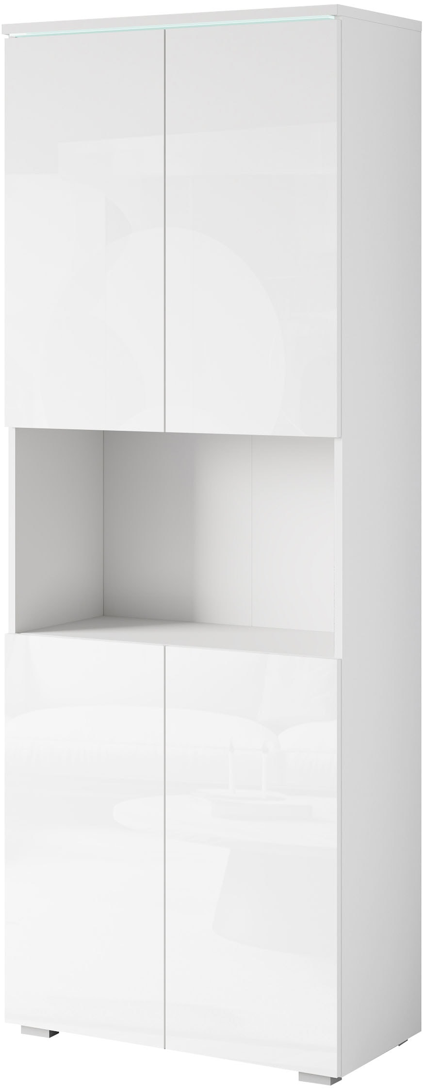 Home affaire Armoire de classement »Vera, Mehrzweckschrank mit LED-Beleuchtung« espace de rangement pratique avec étagères réglables en hauteur, H. 182 cm