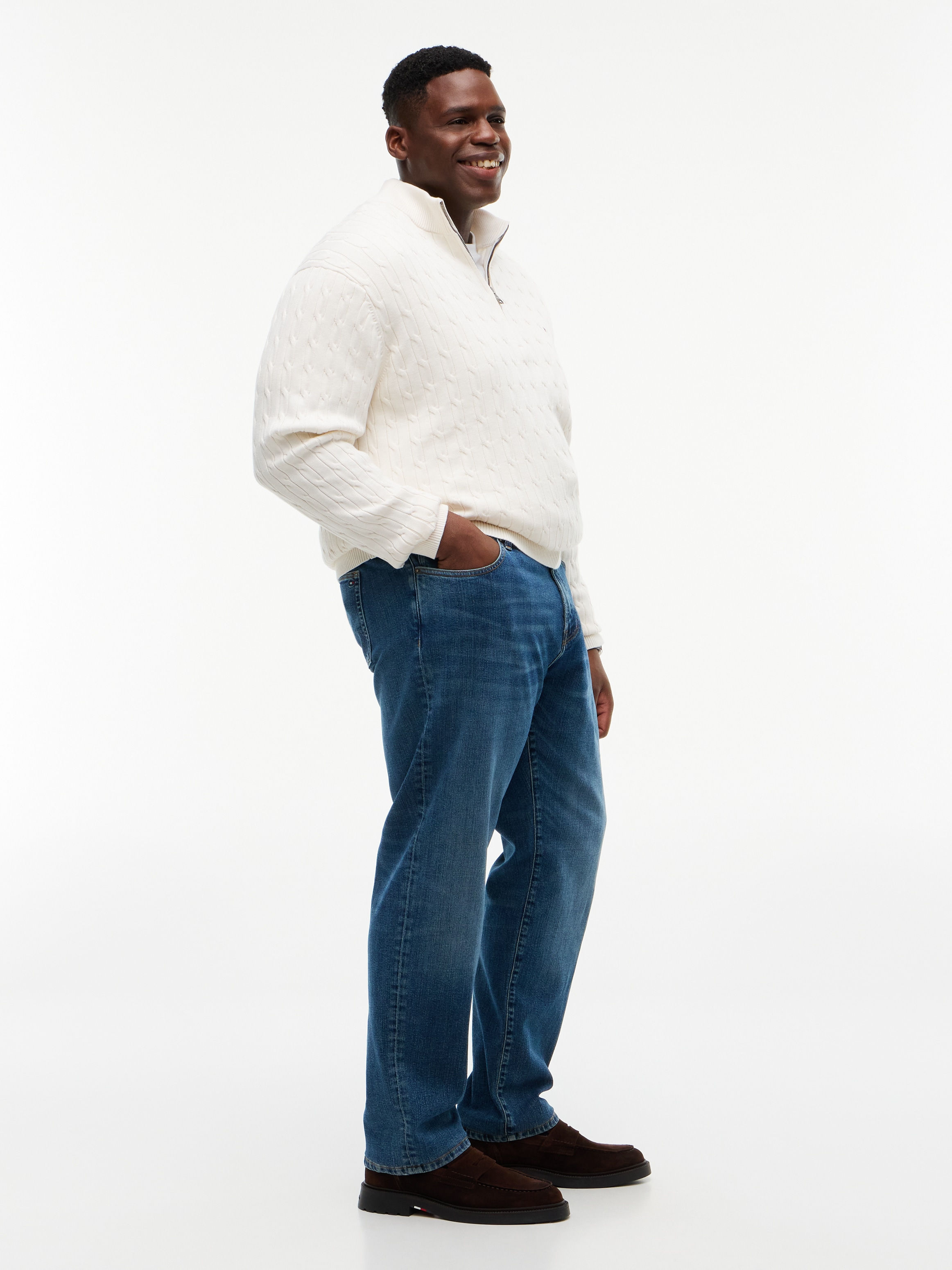 Tommy Hilfiger Big & Tall Regular-fit-Jeans »BT-MADISON« mit Fade-Effekten, regular fit, gerades Bein, Grosse Grössen