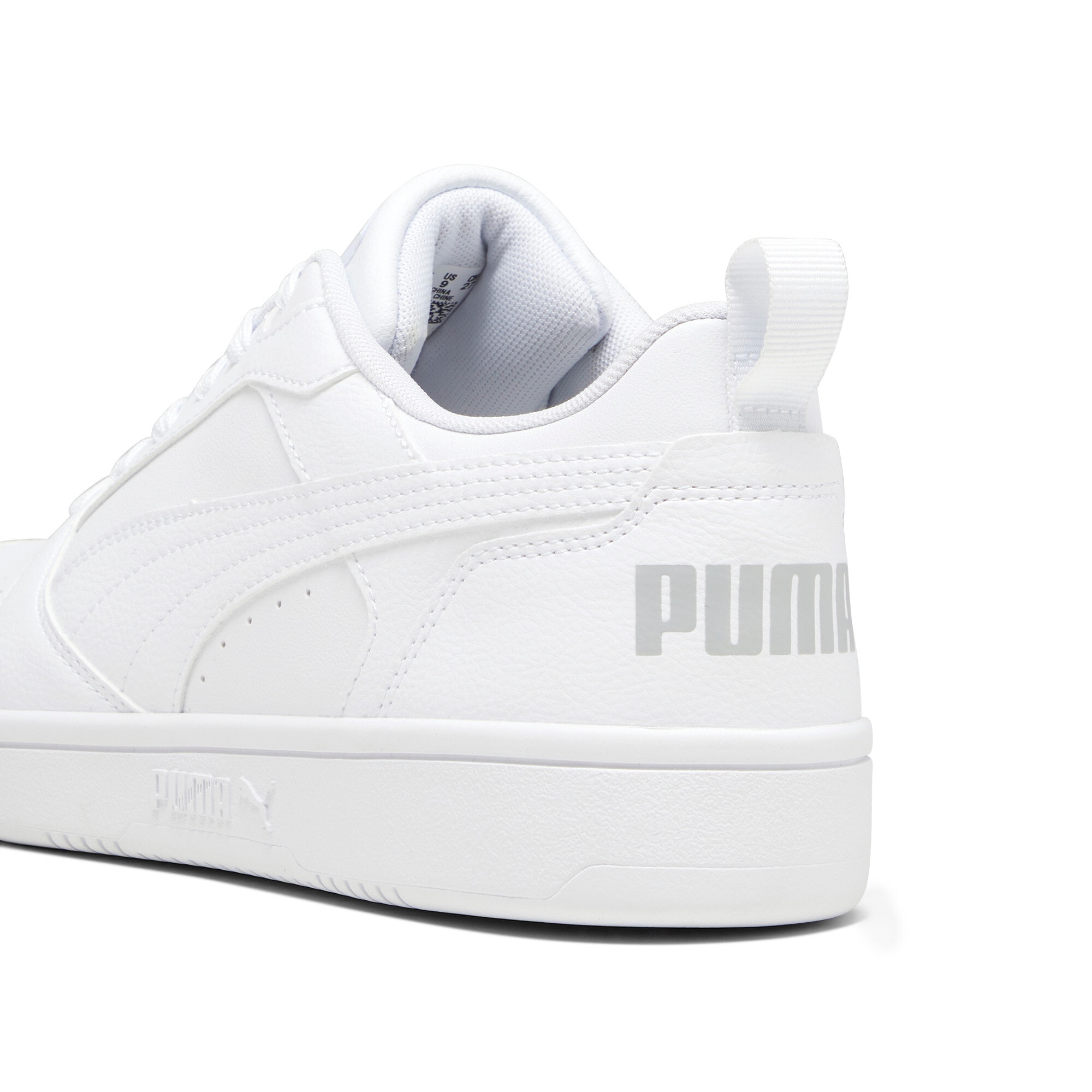 PUMA Sneakers »REBOUND V6 LOW«  coupe basse, avec fermeture à lacets, en cuir tambouriné