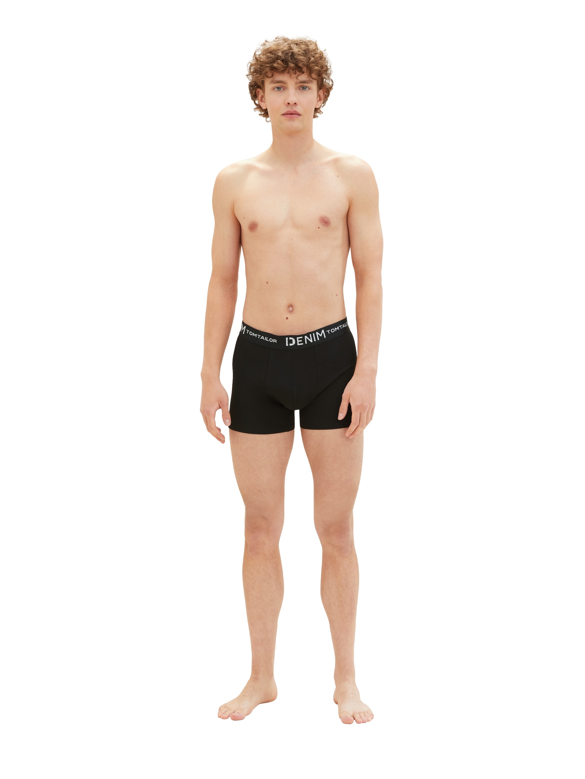 TOM TAILOR Denim Boxers Packung, 3 cuis mit Logo-Stretchbund