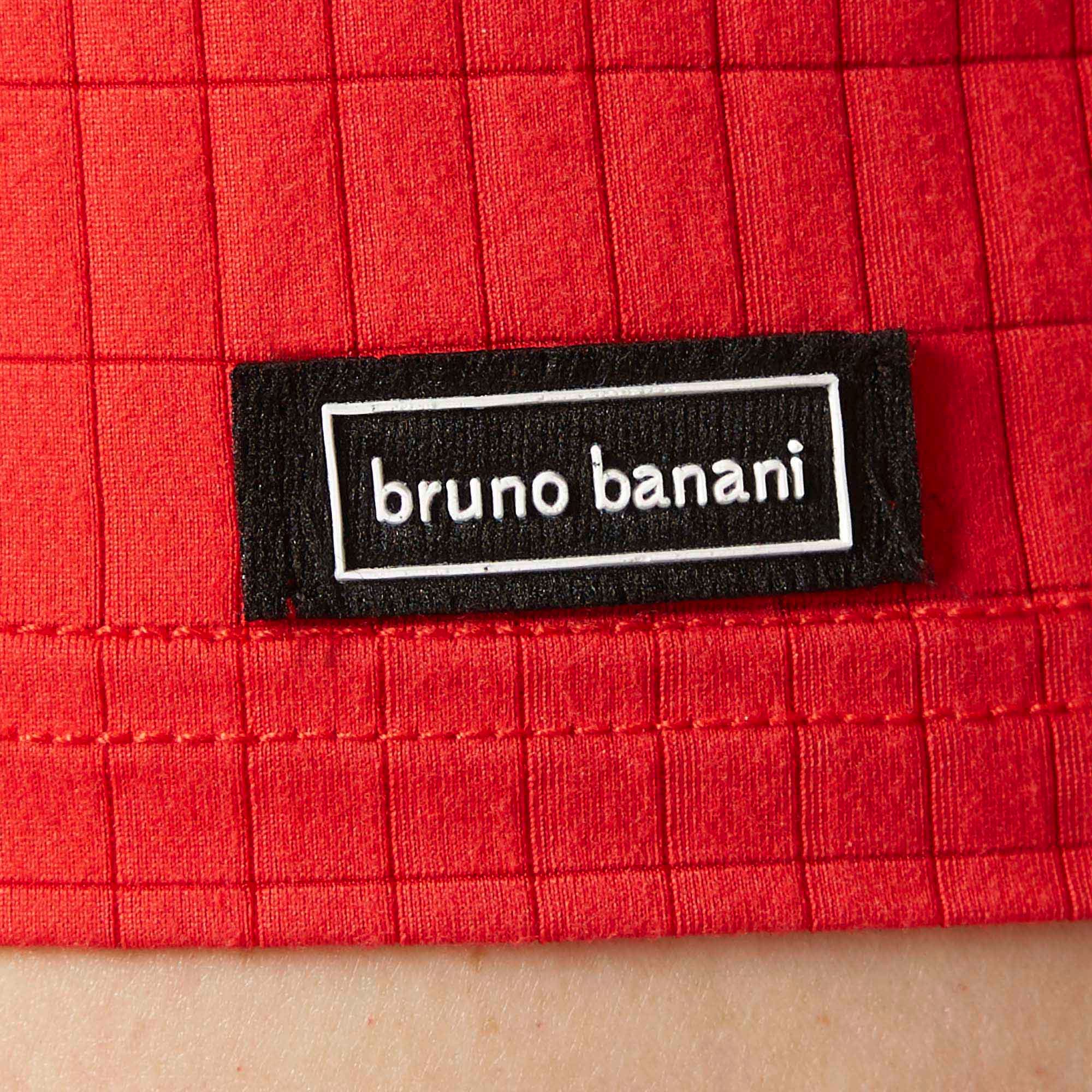 Bruno Banani T-shirt en V »CHECK LINE 2.0« Pique Optik, Kurzarm, V-Neck, Cotton-Mix