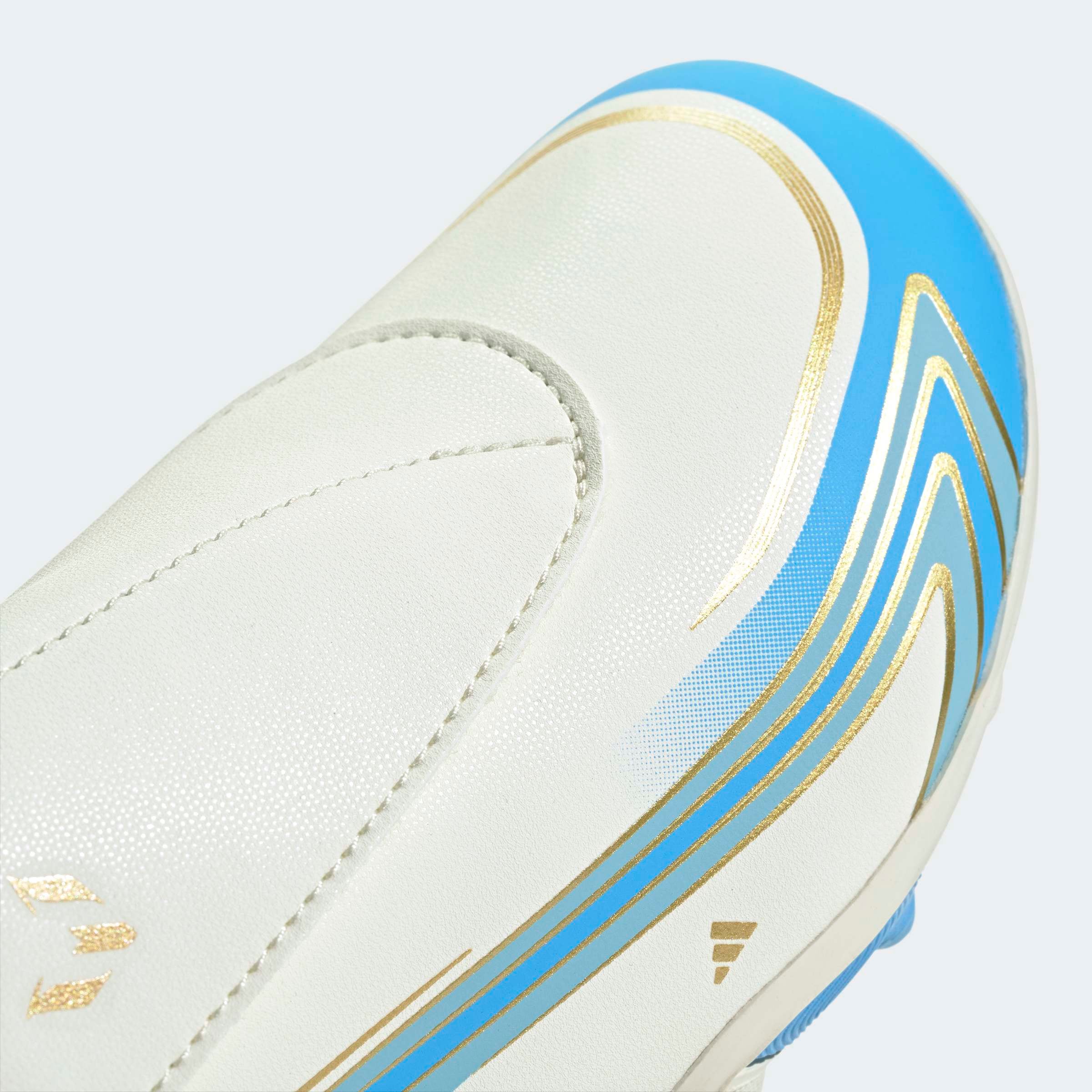 adidas Performance Fussballschuh »F50 MESSI CLUB KIDS , KLETTVERSCHLUSS, FESTE BÖDEN/GEMISCHTE BÖDEN«  für viele verschiedene Böden geeignet, für Jugendliche & Kinder