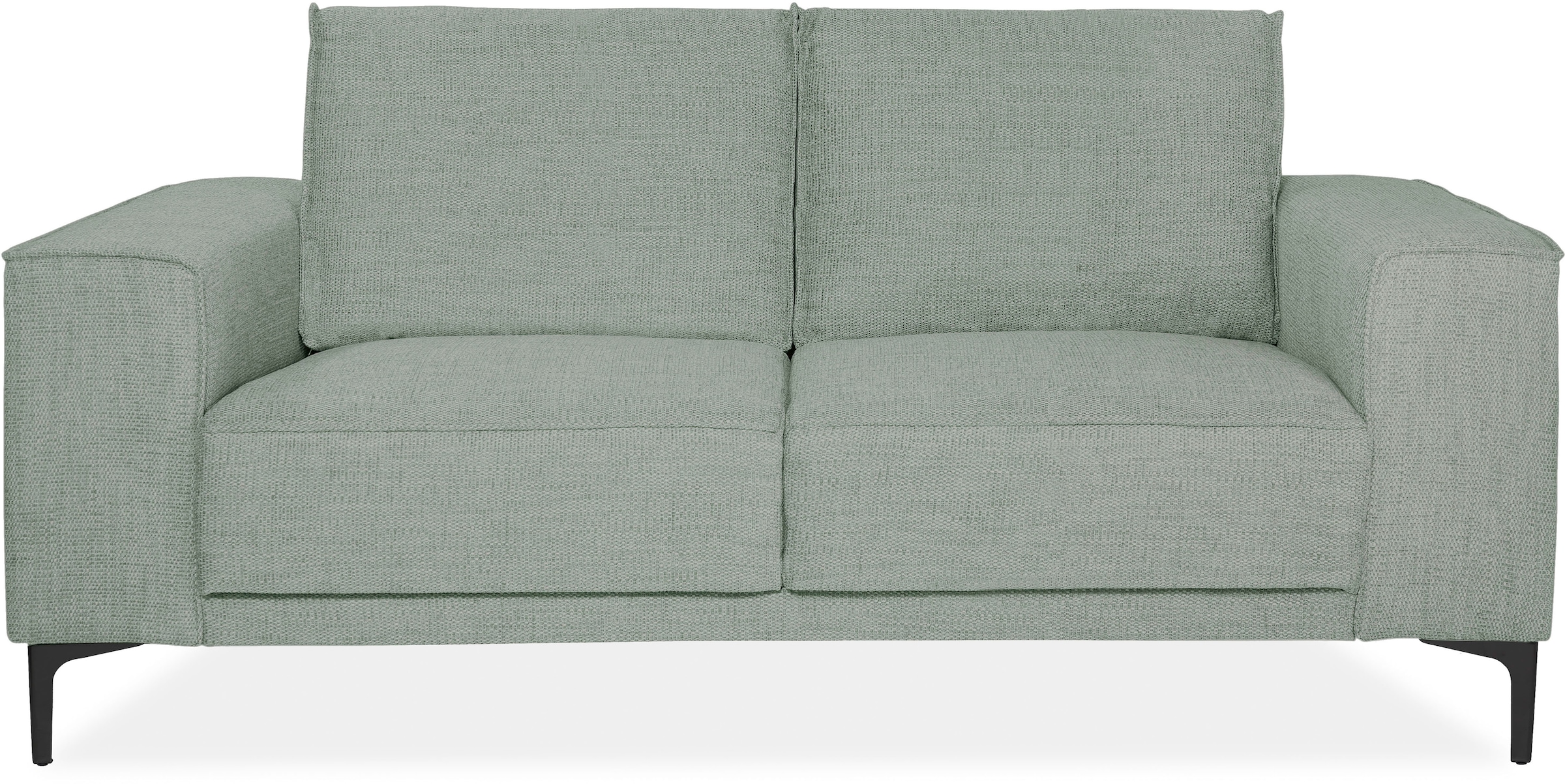 GOODproduct 2-places »OLAND Flachgewebe, Sofa, B: 164 cm, Skandi-Design« 164 cm, suspension à vagues, design scandinave, pieds en métal