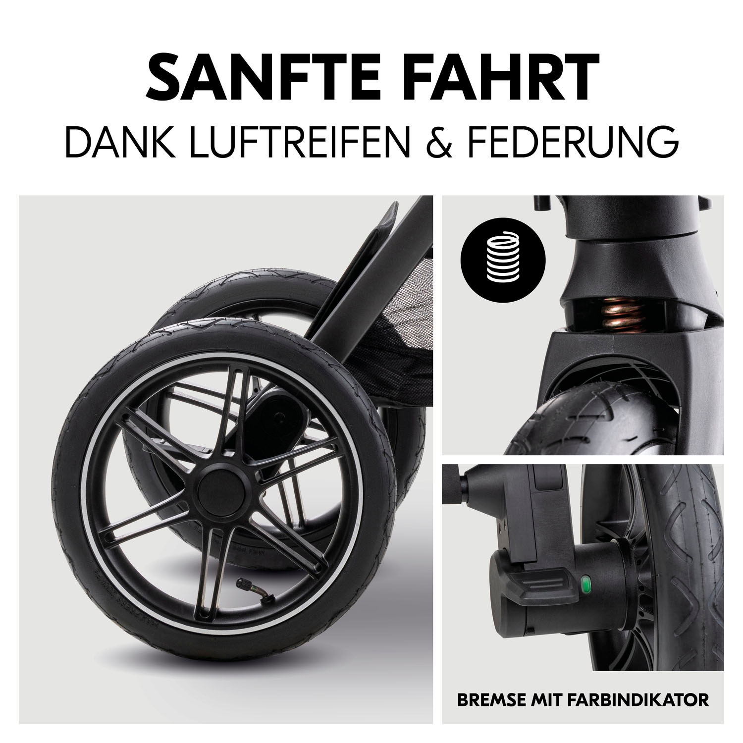 Hauck Kombi-Kinderwagen »Comfort N Care Air« 22 kg Belastbarkeit bis 22 kg