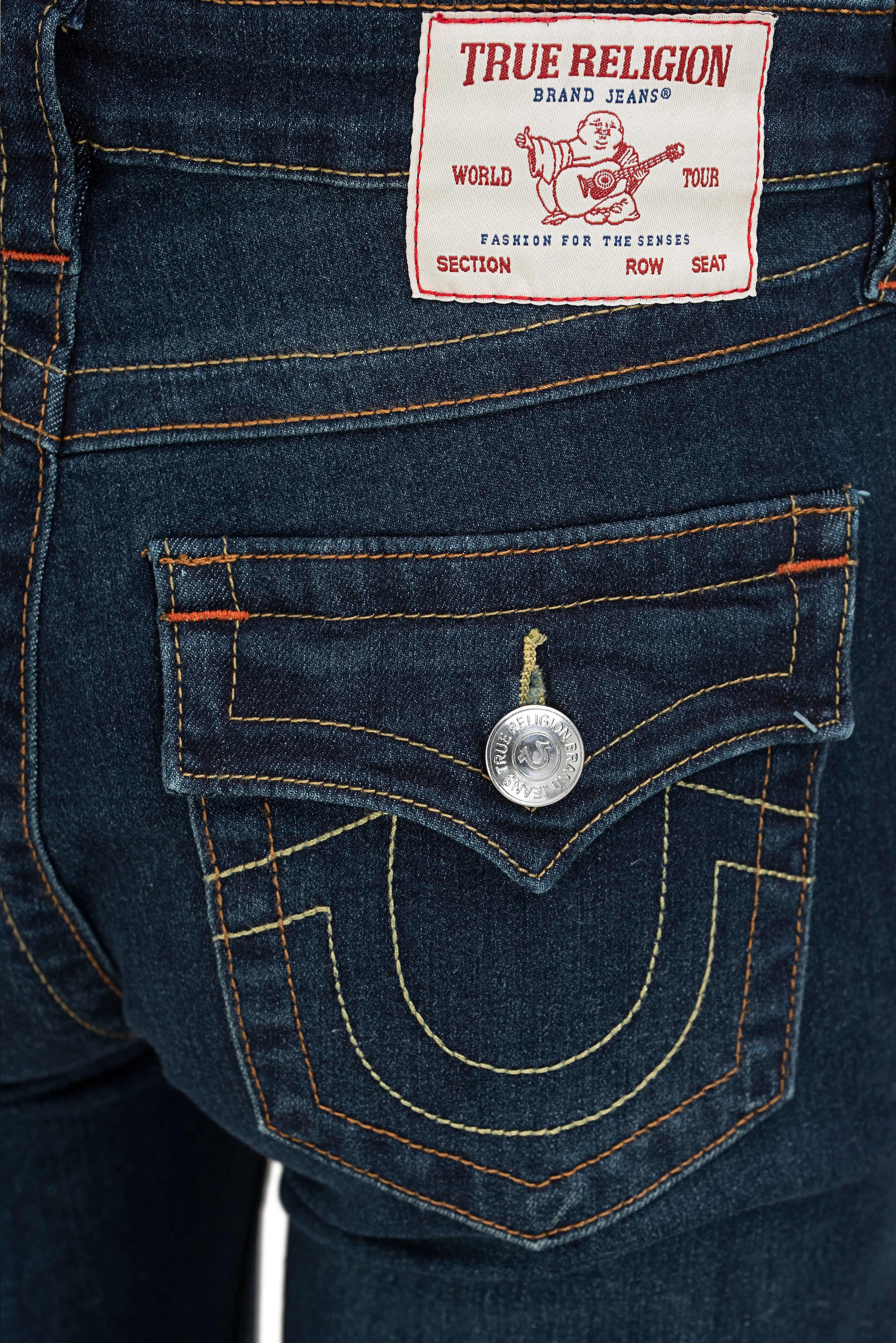True Religion Jeans bootcut »BECCA MR BOOTCUT FLAP« mélange de coton, coupe bootcut