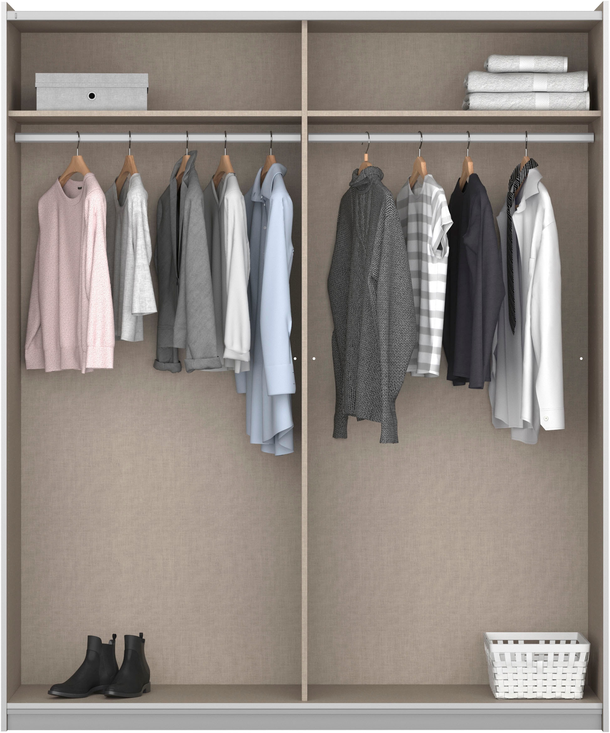 rauch Armoire à portes coulissantes »Kleiderschrank Schrank KinderzimmerSUBITO« Schlafzimmer Glasfront Breiten 136 & 181 Höhe 197 cm - MADE IN GERMANY
