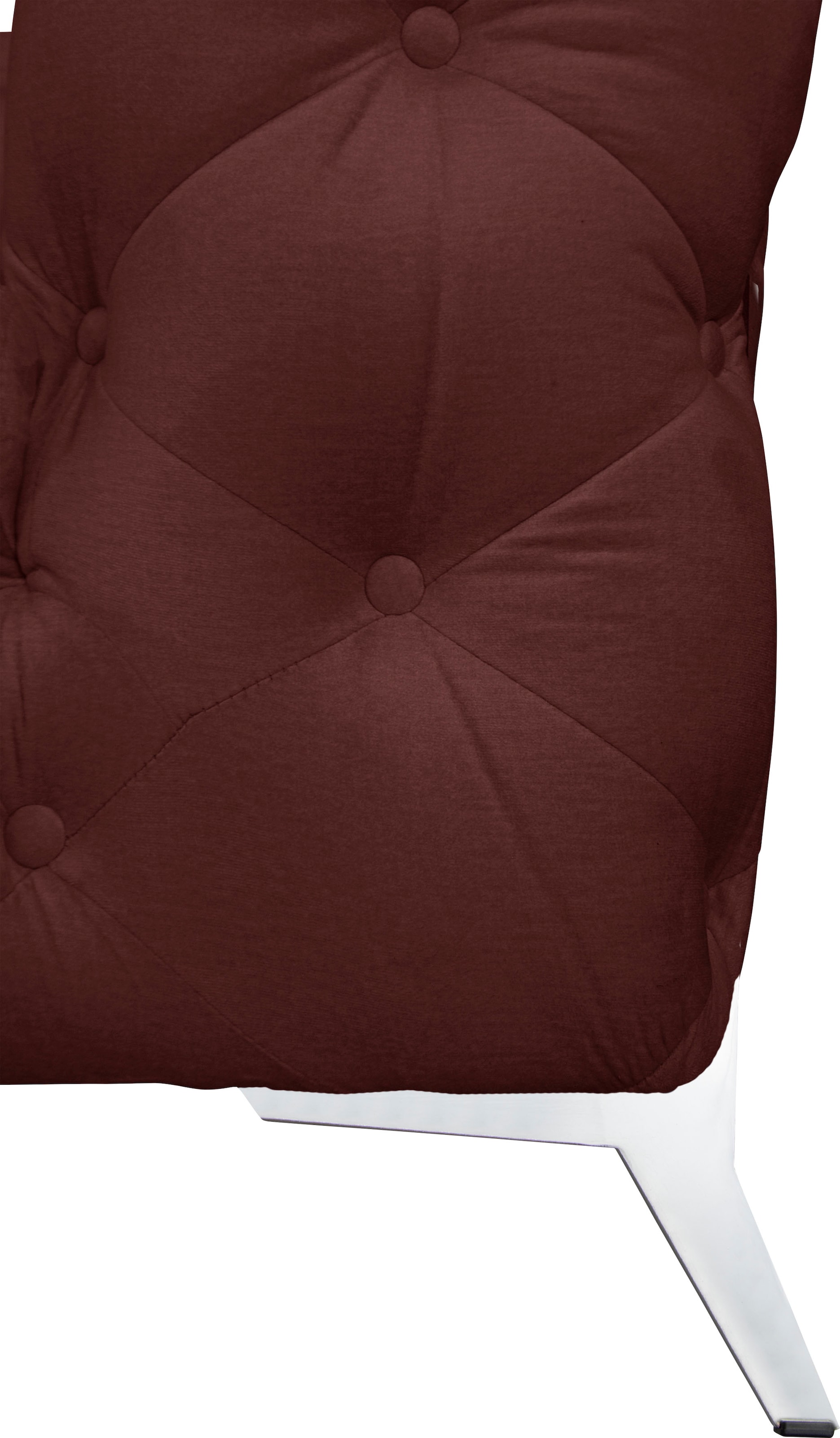 Home affaire Chesterfield-Sofa »Amaury L-Form« Chesterfield-Optik,  Breite/Tiefe je 262 cm, Fussfarbe wählbar