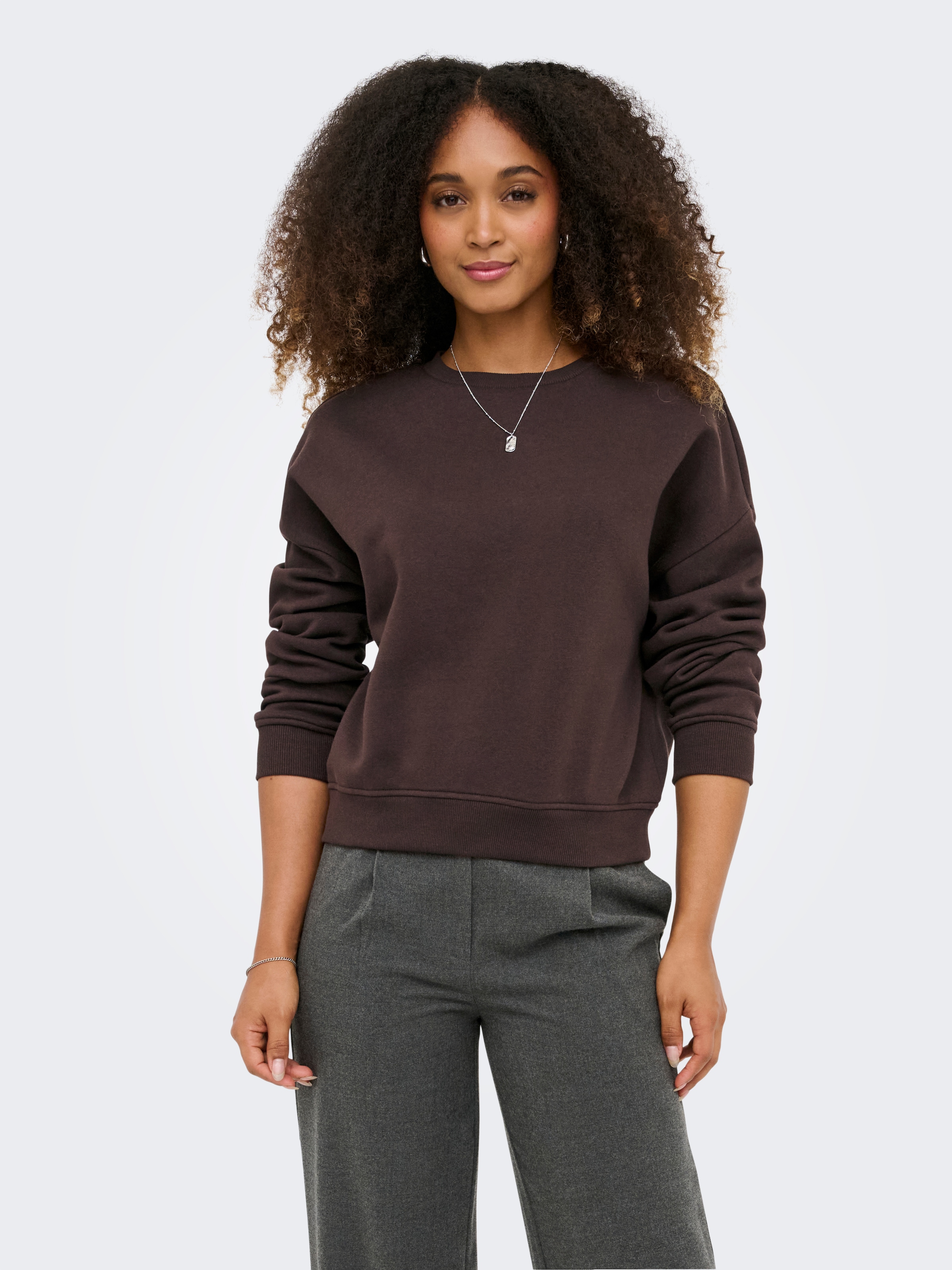 ONLY Sweat-shirt »ONLSWEAT L/S CREW OVERSIZE SWT«, Baumwollmischung, loose fit, Rundhals
