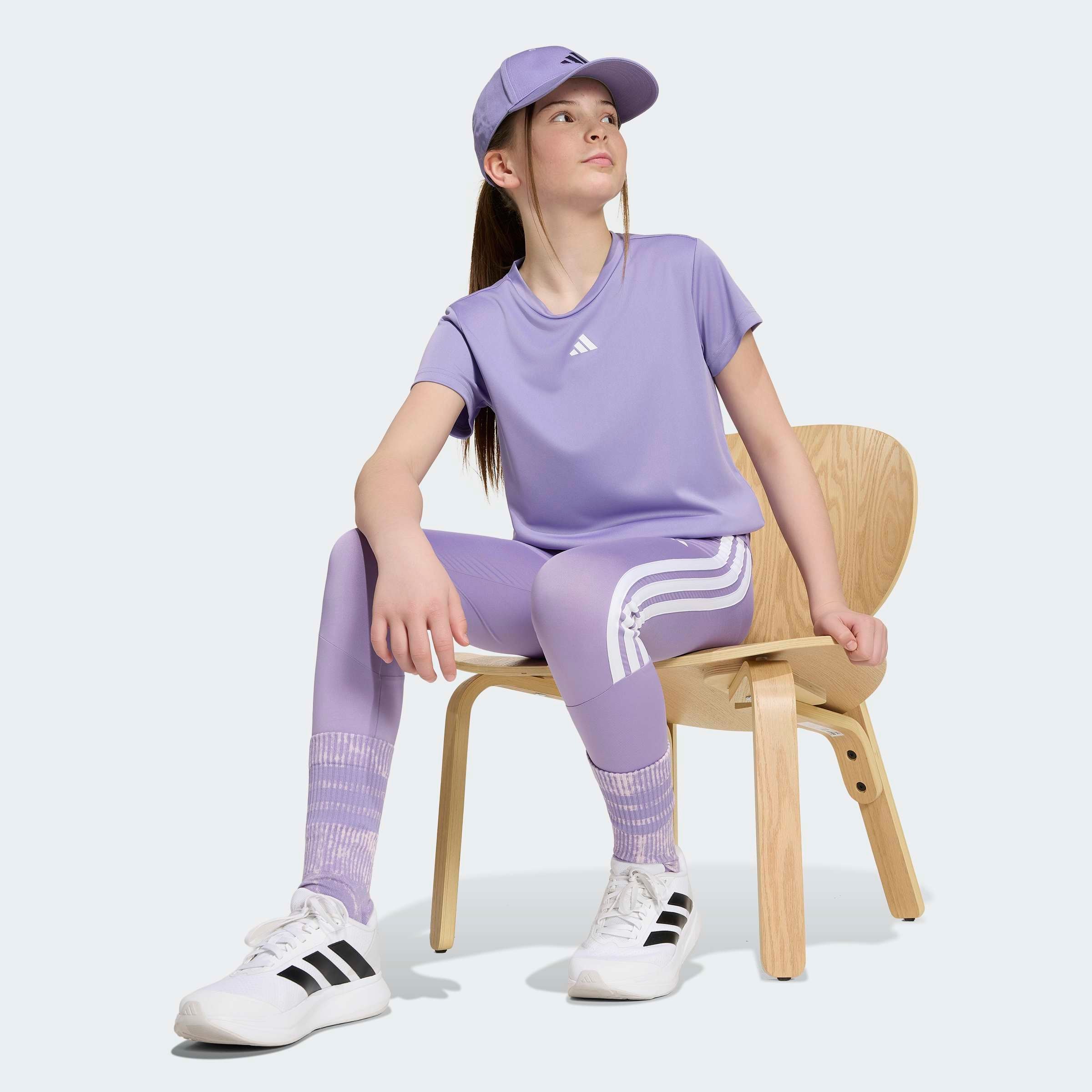 adidas Sportswear Caleçon d'entraînement »TRAIN ESSENTIALS 3-STREIFEN KIDS LEGGINGS«  pour enfants, avec technologie climacool®, en polyester