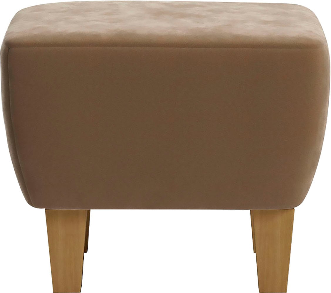 Home affaire Tabouret rembourré »Viva« mit Eichenfüssen