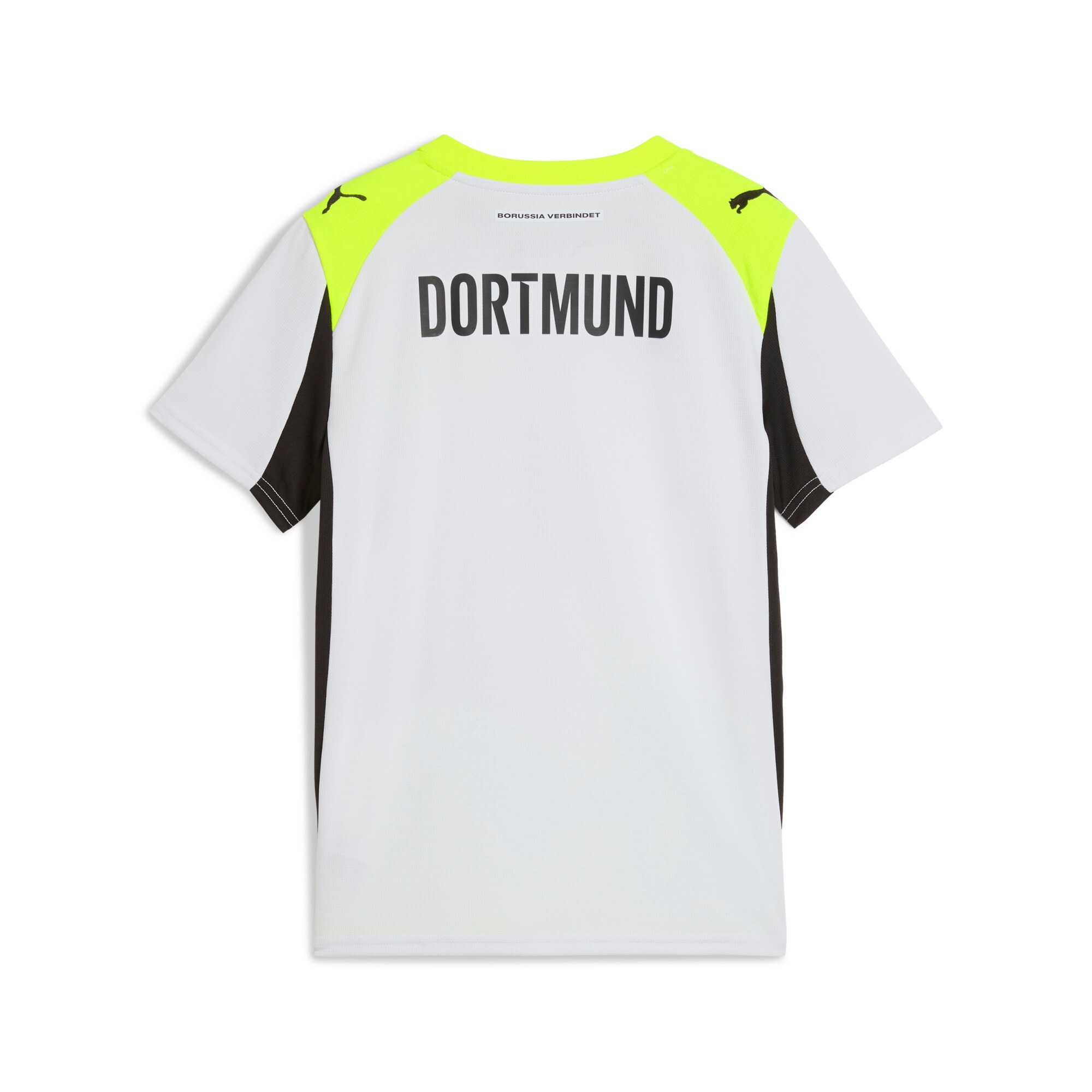 PUMA Fussballtrikot »BVB AWAY JERSEY REPLICA JR WITH SPONSOR« für Jugendliche, sportlicher Stil, feuchtigkeitsableitend