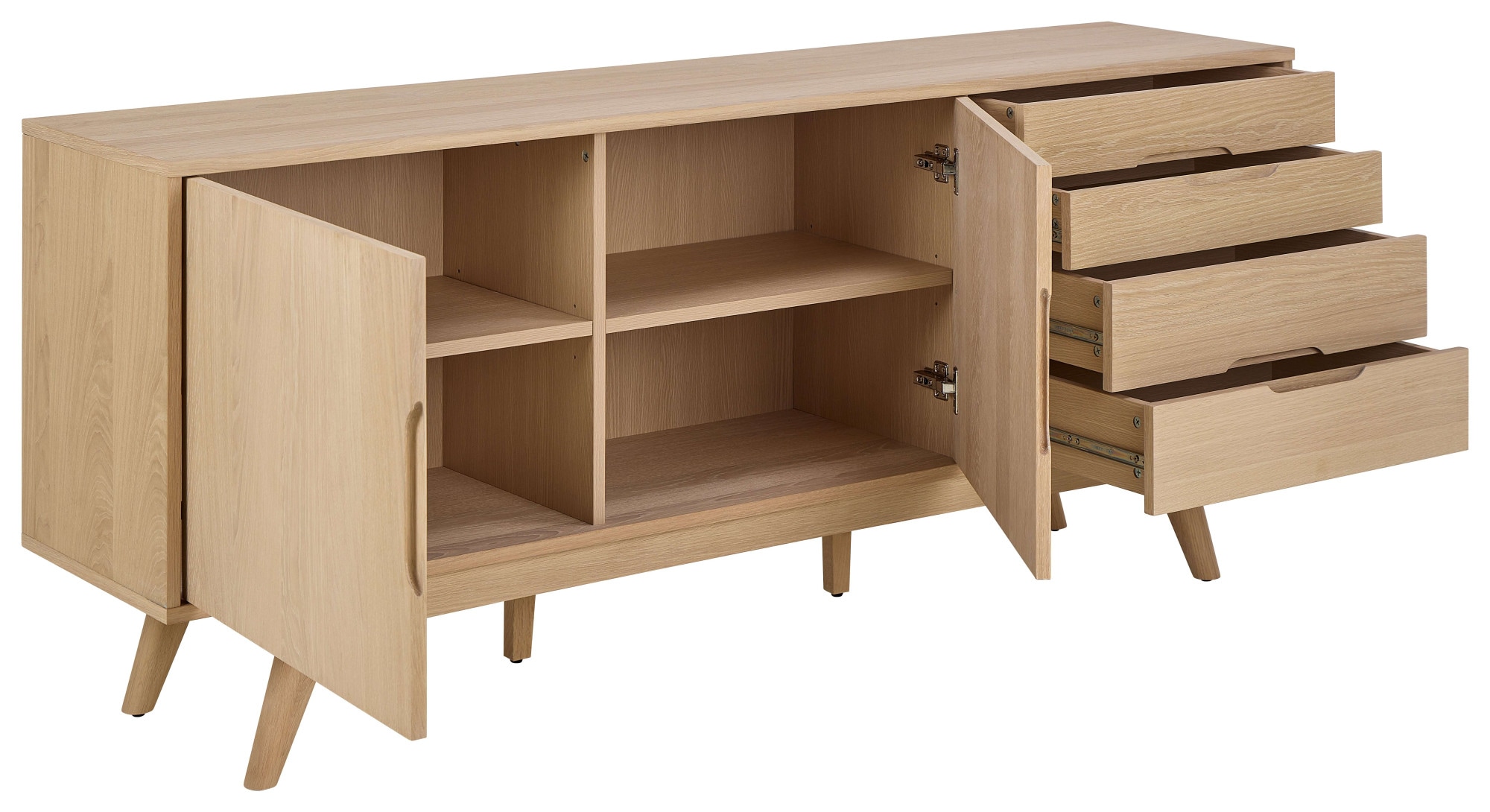ACTONA GROUP Modules d'armoire »Marte, Schrank, Kommode« Buffet, chêne, 180x40x75cm