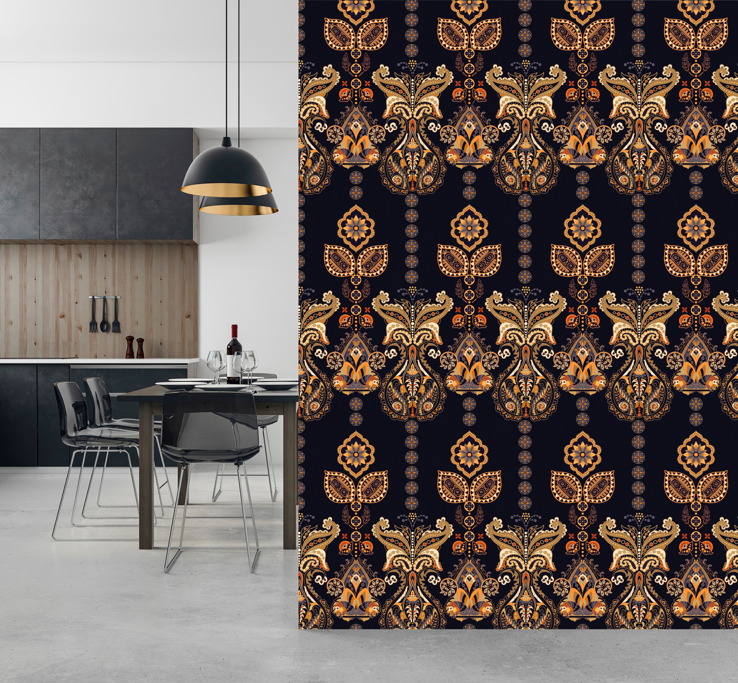 queence Papier peint vinyle »Feline« imprimé 90x250cm, selbstklebend, kinderleichte Anbringung, , Sticker