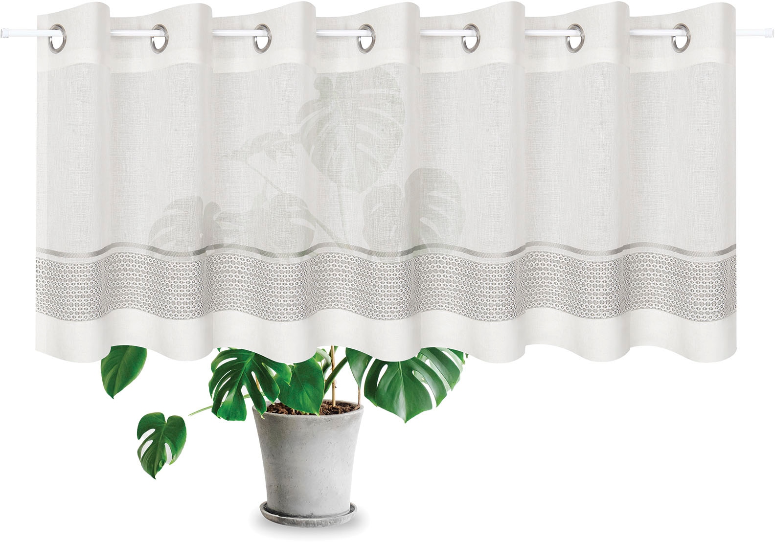 Gerster Scheibengardine »Janni« Ösen 1 Stk. tlg. SB-Ösenbistro "JANNI"