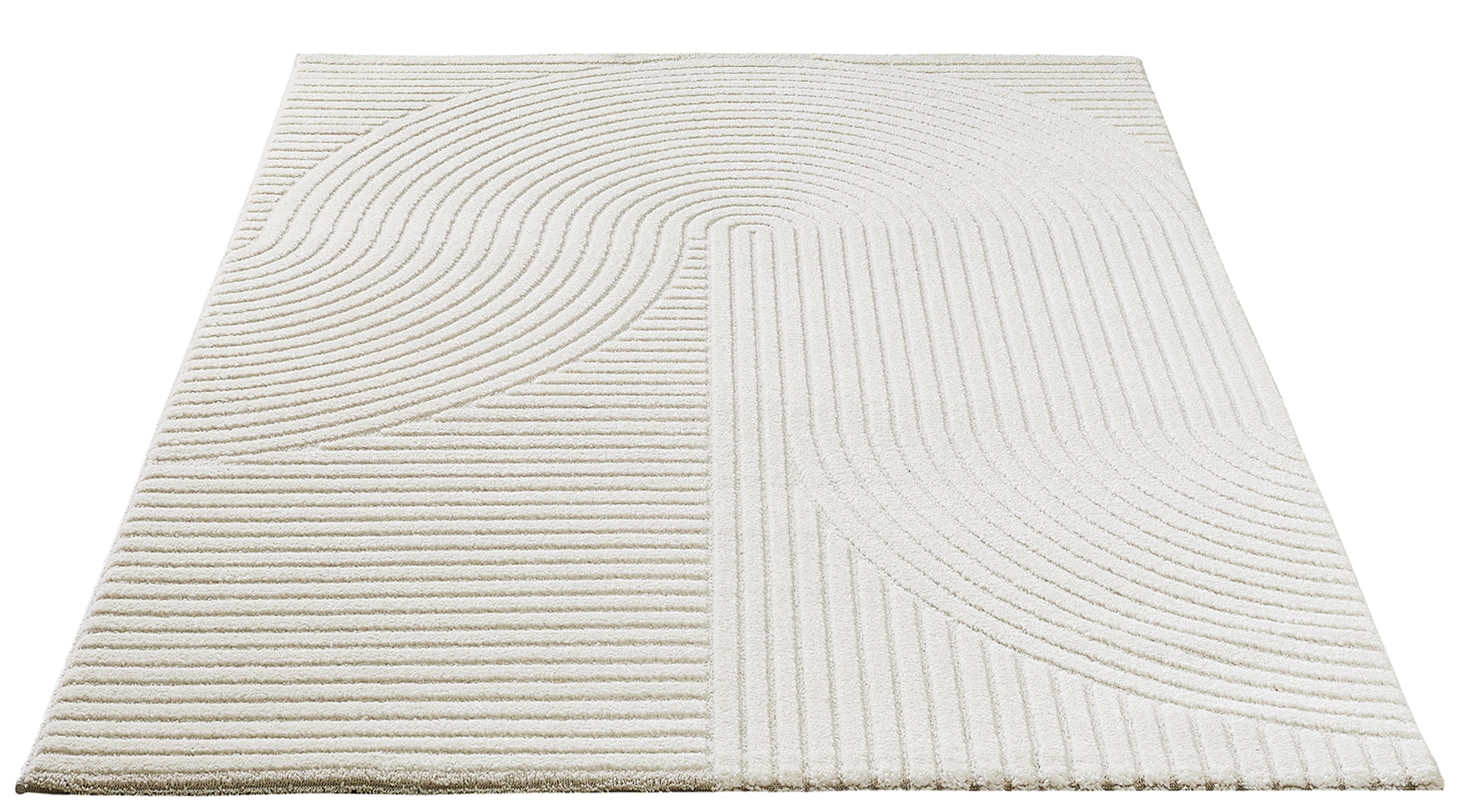 GOODproduct Designteppich »Eliaan 3D Optik/Hoch-Tief Effekt« rechteckig 14 mm Höhe hohe Flordichte und angenehm weich, Teppich Wohnzimmer Boho Design