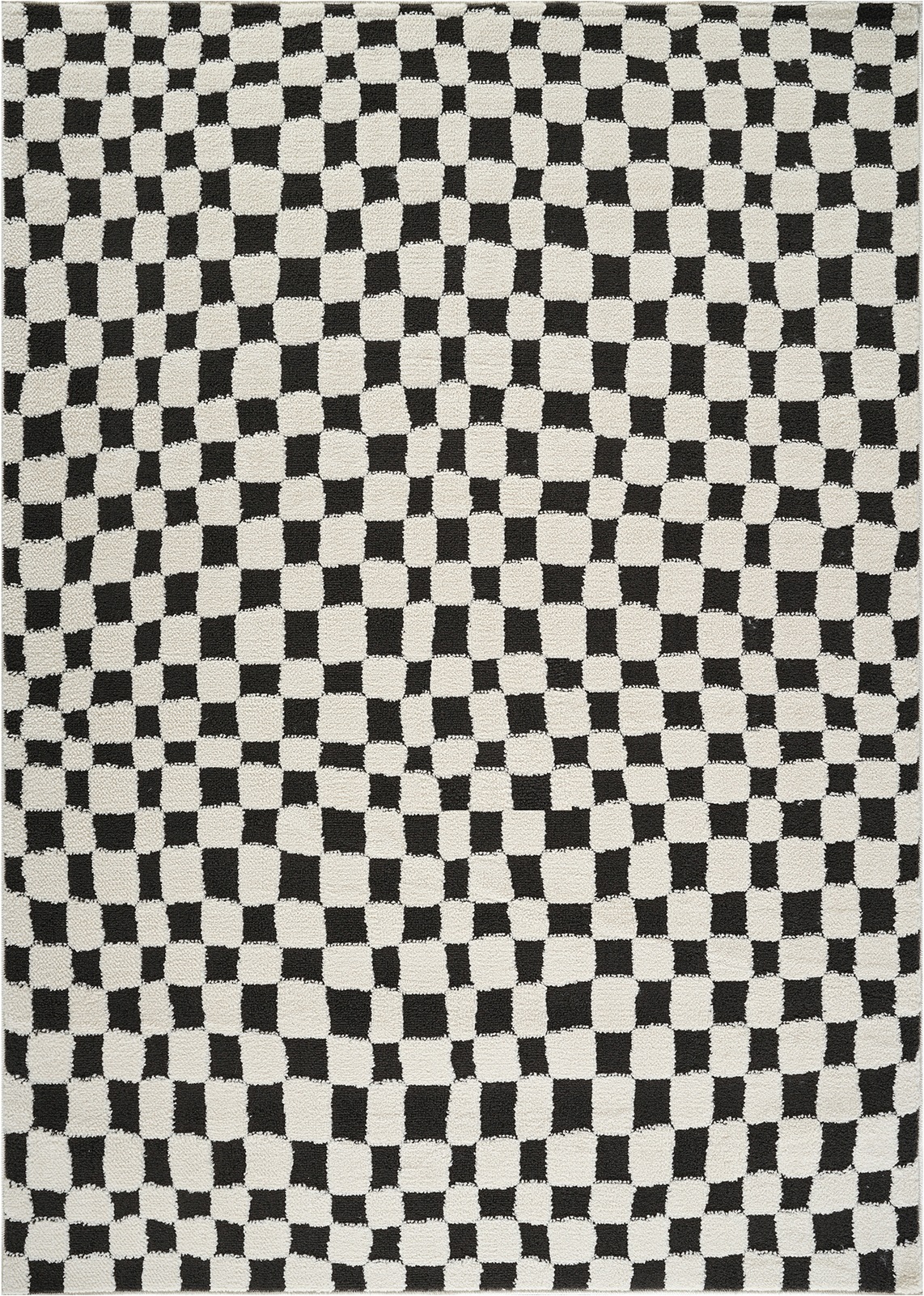 Livabliss Teppich »GIJON« rechteckig 14 mm Höhe Skandinavischer Teppich, Modernes Karo Design, Kurzflor, Wohnzimmer