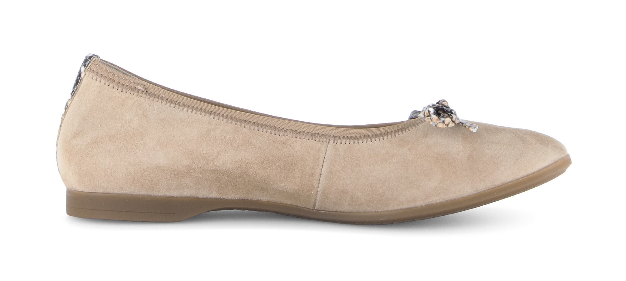 Gabor Ballerina  Businessschuh, Flats, Schlupfschuh mit Zierscheife
