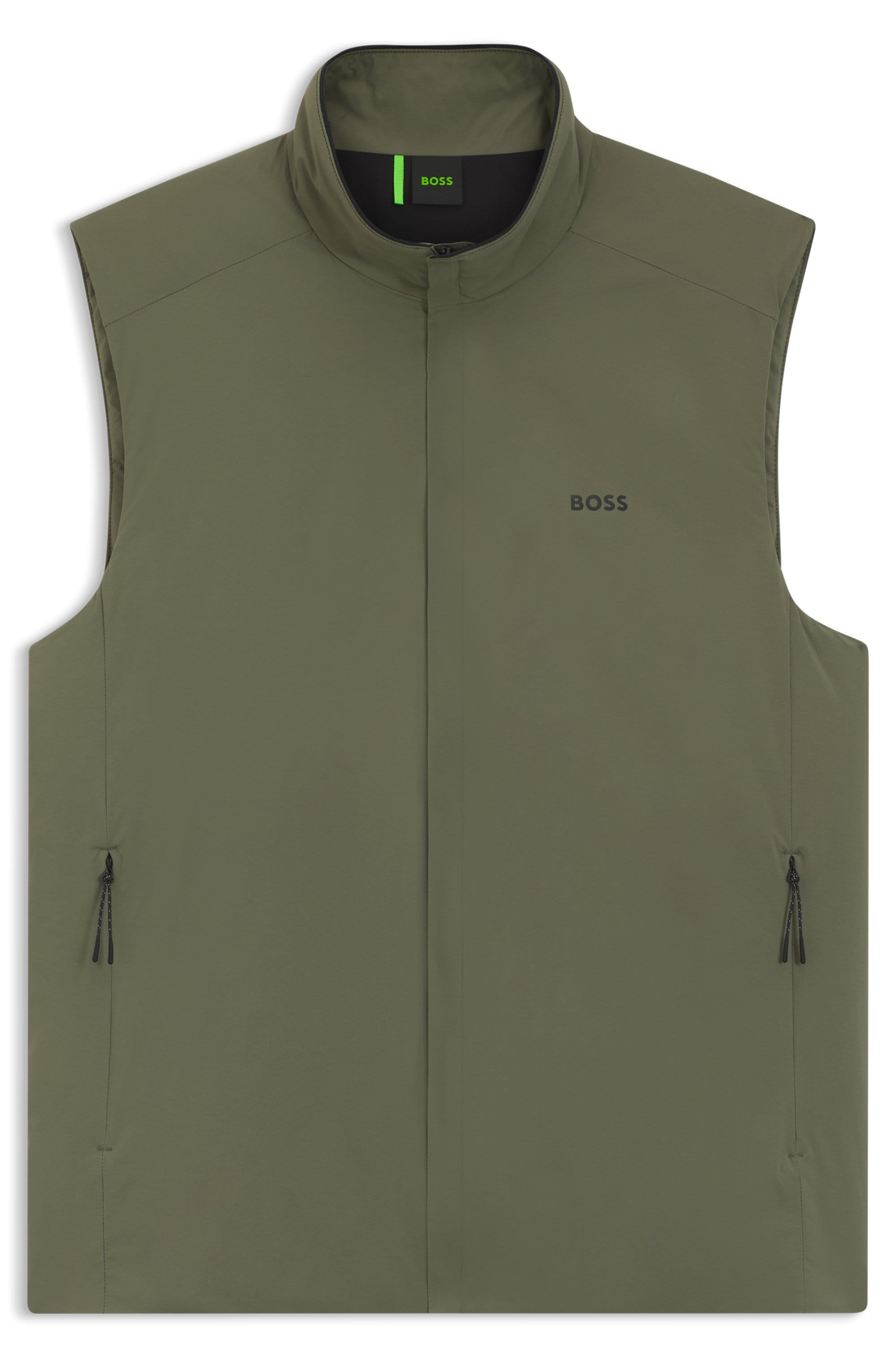 BOSS GREEN Gilet fonctionnel Regular Fit, 4-Wege-Stretch-Qualität, Highloft-Stretch-Wattierung
