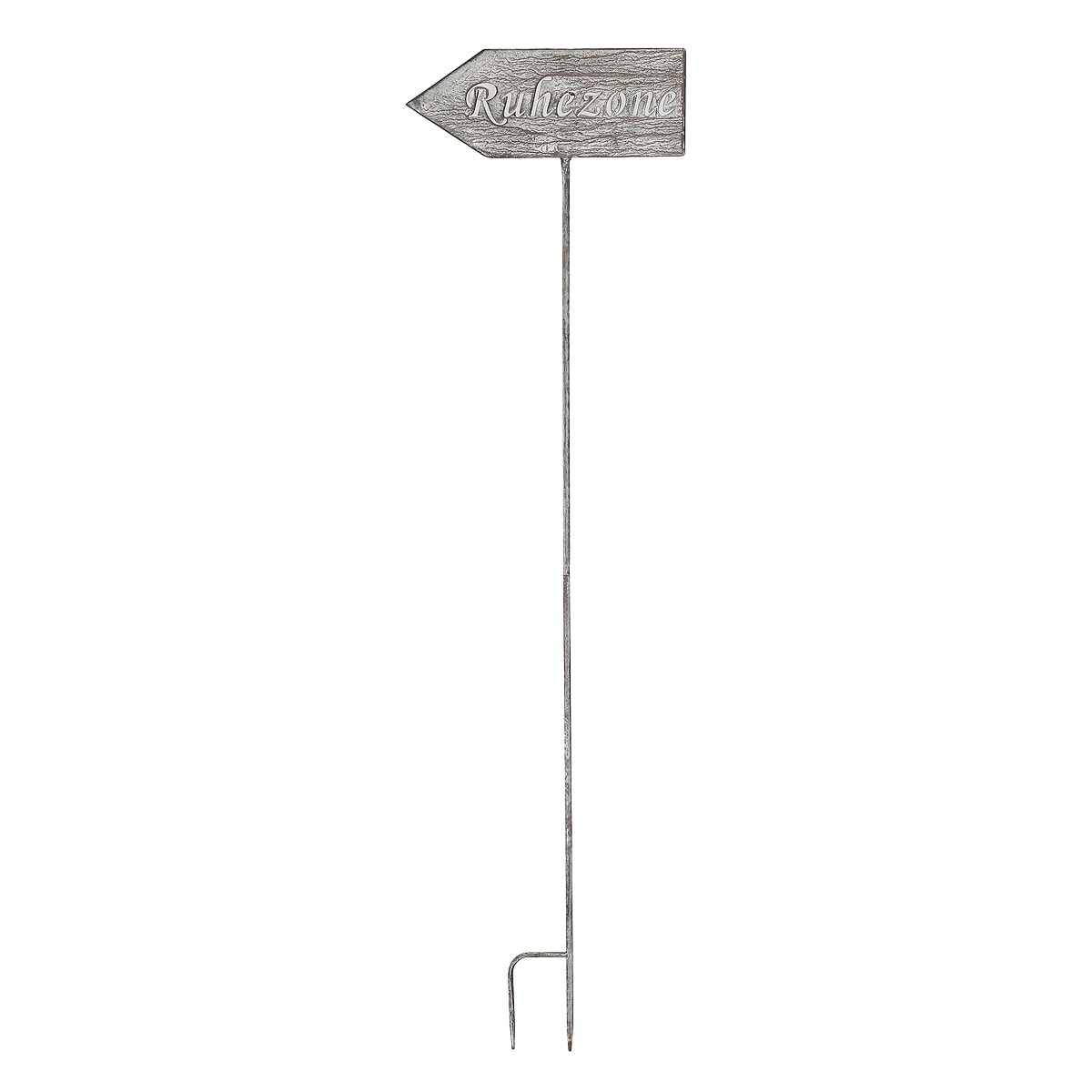 Ambiente Haus Fiches de jardin »Ruhezone (H) 122cm« en forme de flèche avec inscription zone de repos pour l'extérieur