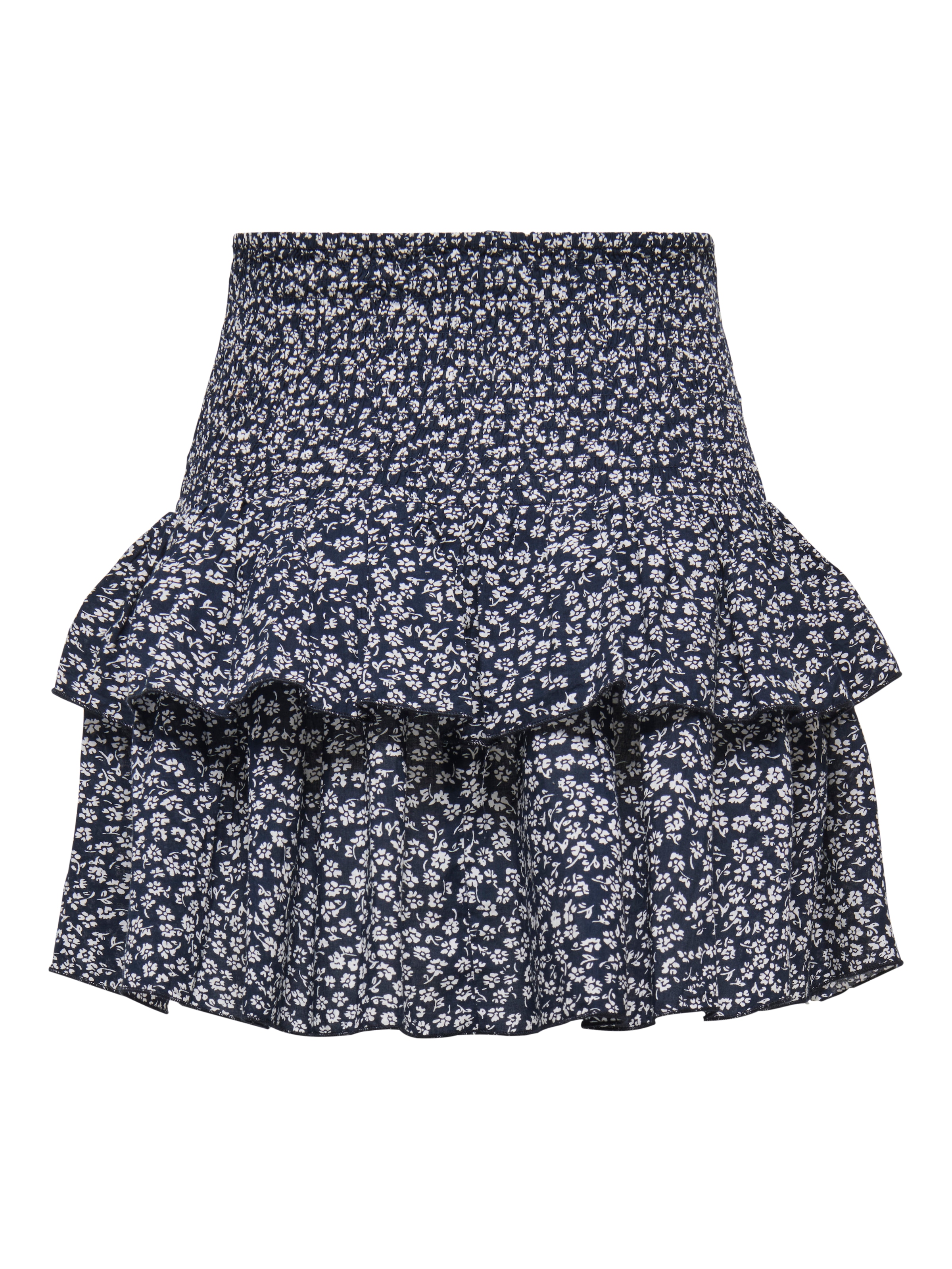 ONLY Minijupe »ONLZOEY LAYRED SKIRT WVN NOOS« coton, ceinture smockée, volant