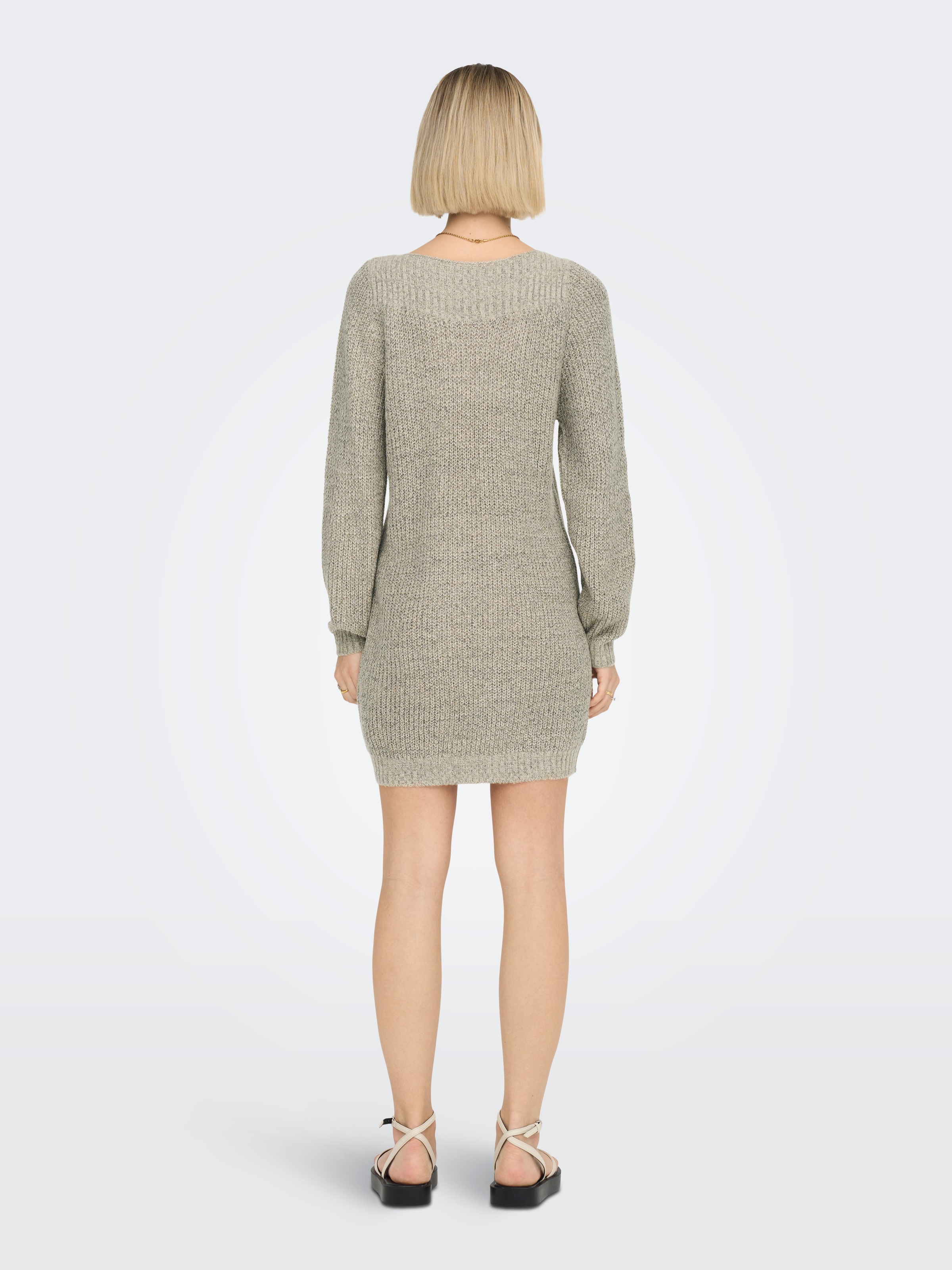 JDY Mini-robe »JDYWHITNEY MEGAN L/S BOAT DRESS KNT NOOS« Sommerkleid