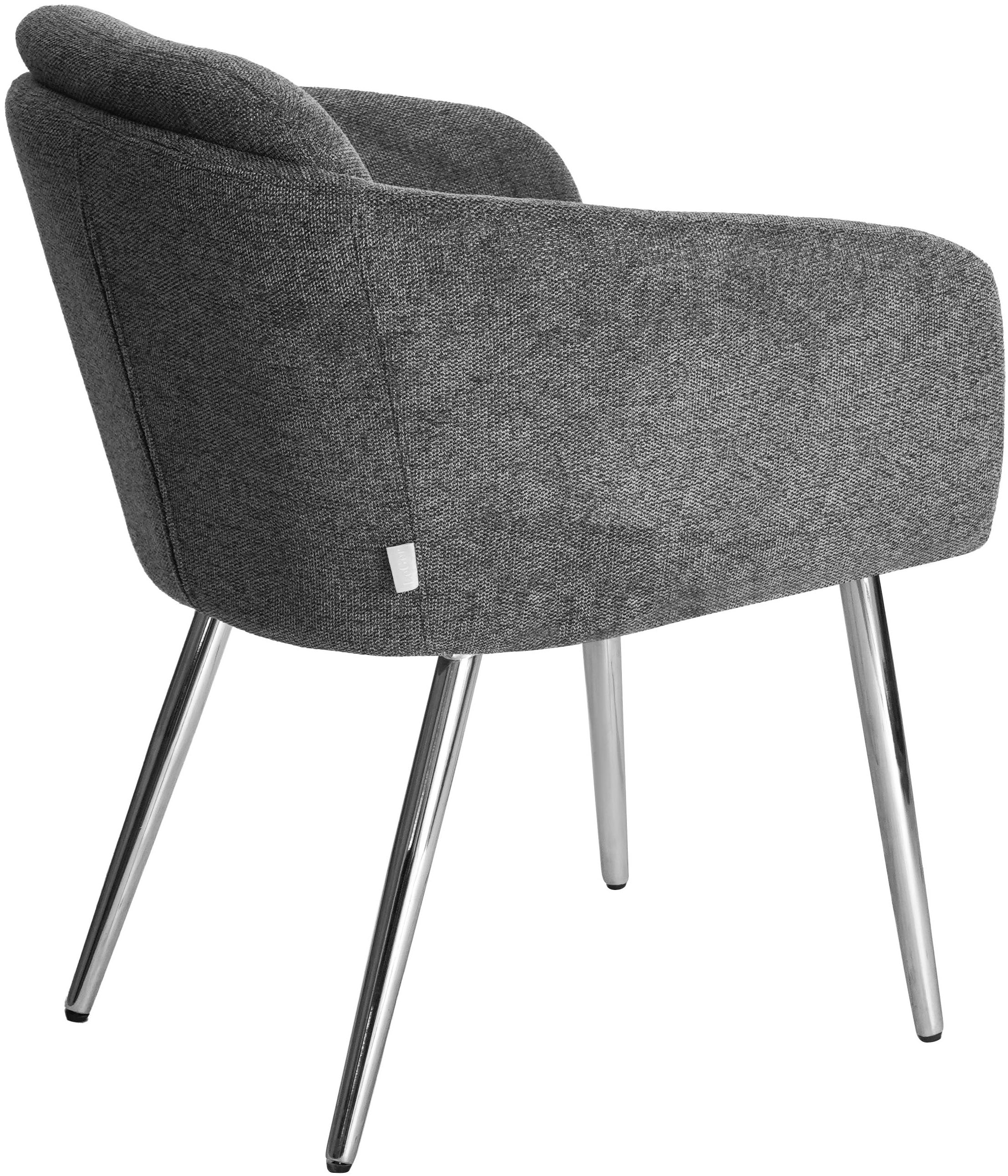 LeGer Home by Lena Gercke Chaise de salle à manger »Fleur« (Set) 2 cuisStrukturstoff, ergonomisches Design, gesteppte Rückenlehne