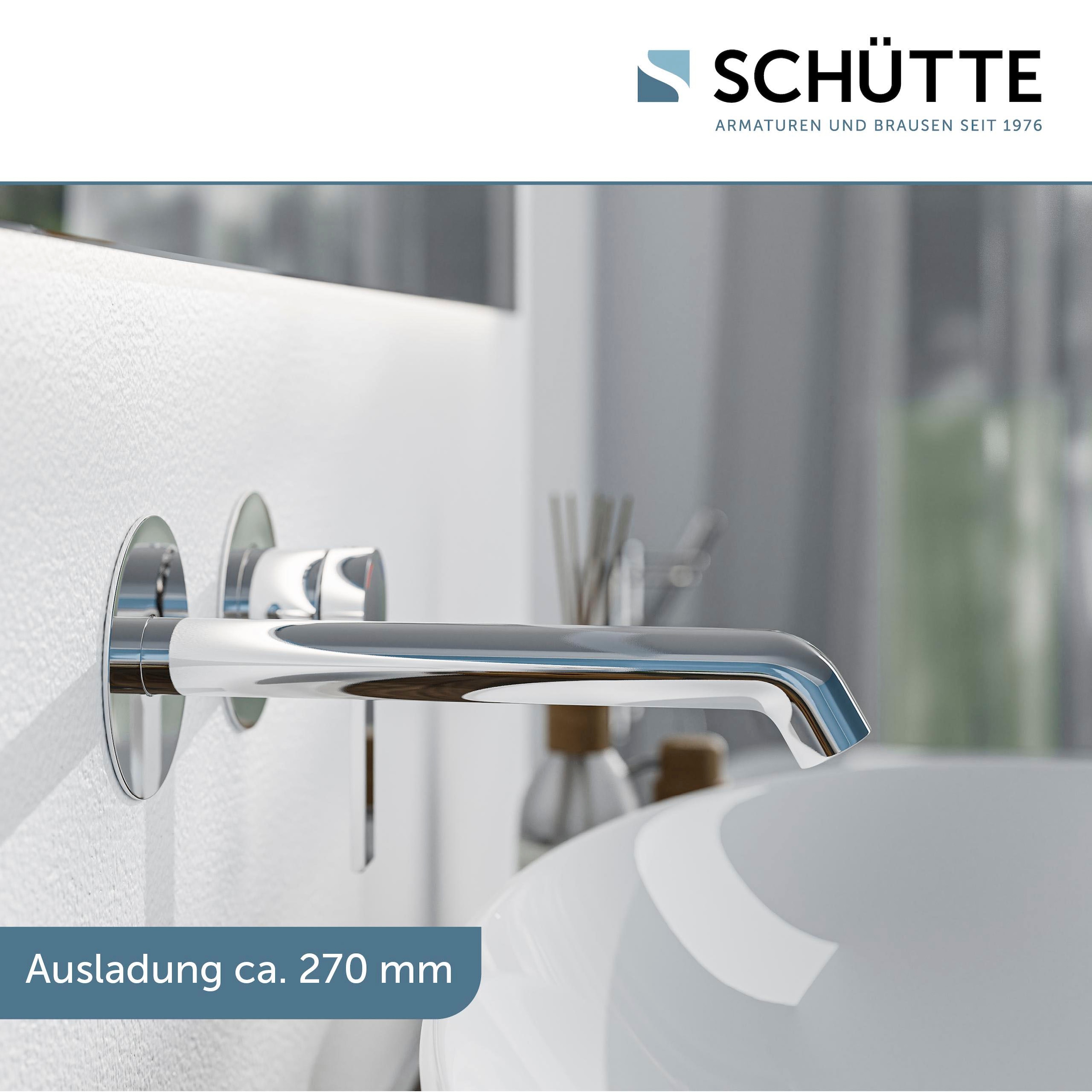 Schütte Robinet de lavabo »LOS ANGELES« Robinet de salle de bain, montage mural, mitigeur monocommande